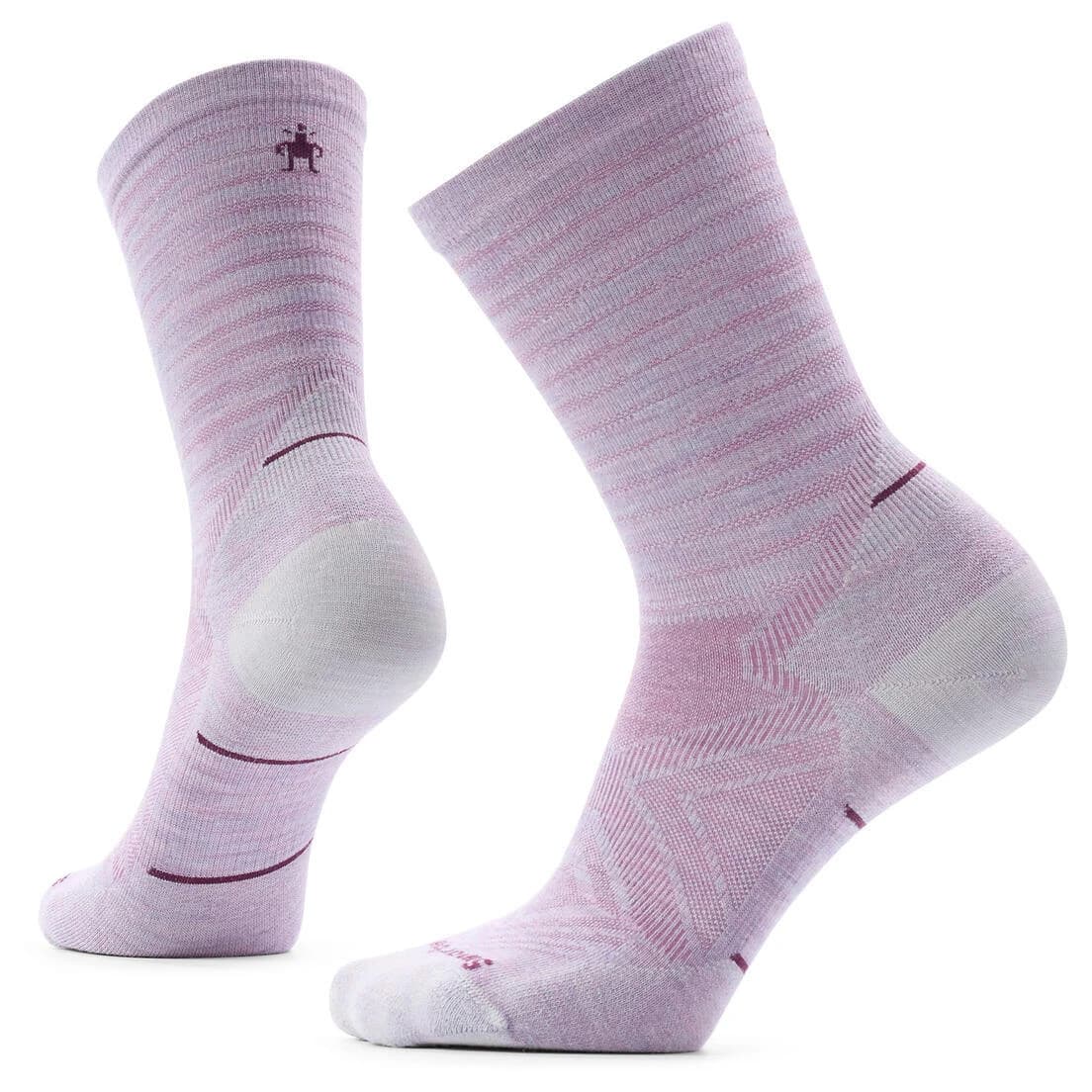 Дамски чорапи за бягане Smartwool Women's Run Zero Cushion Crew Socks Running socks - Purple Eclipse