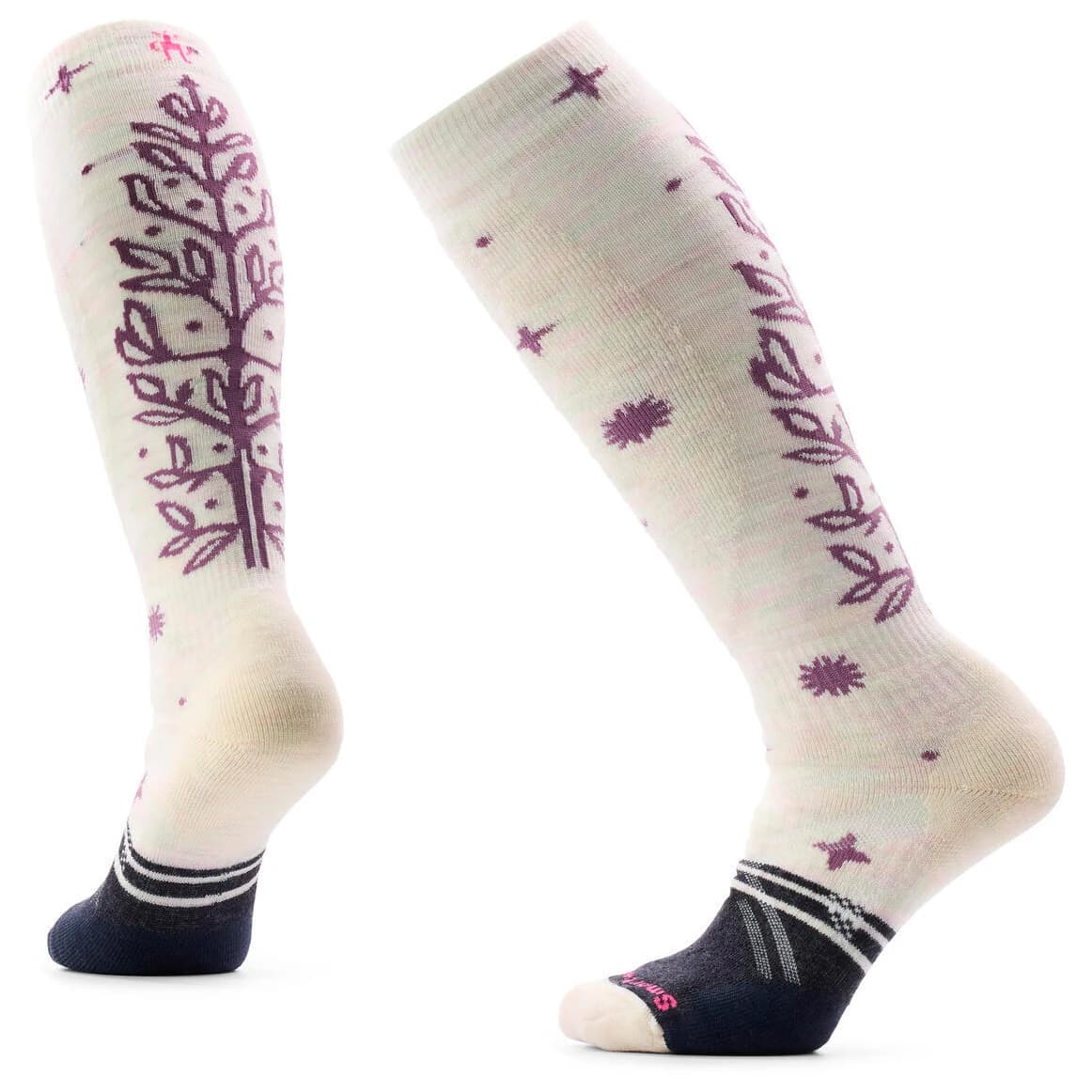 Ски чорапи Smartwool Women's Ski Full Cushion Ice Blossom OTC Socks Ski socks - Moonbeam