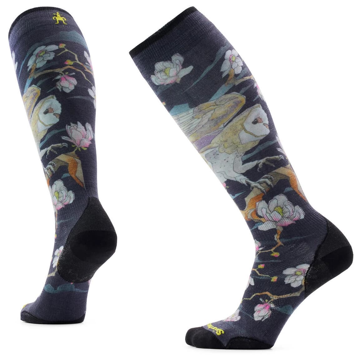 Ски чорапи Smartwool Women's Ski Zero Nightwatcher Print OTC Ski socks - Black