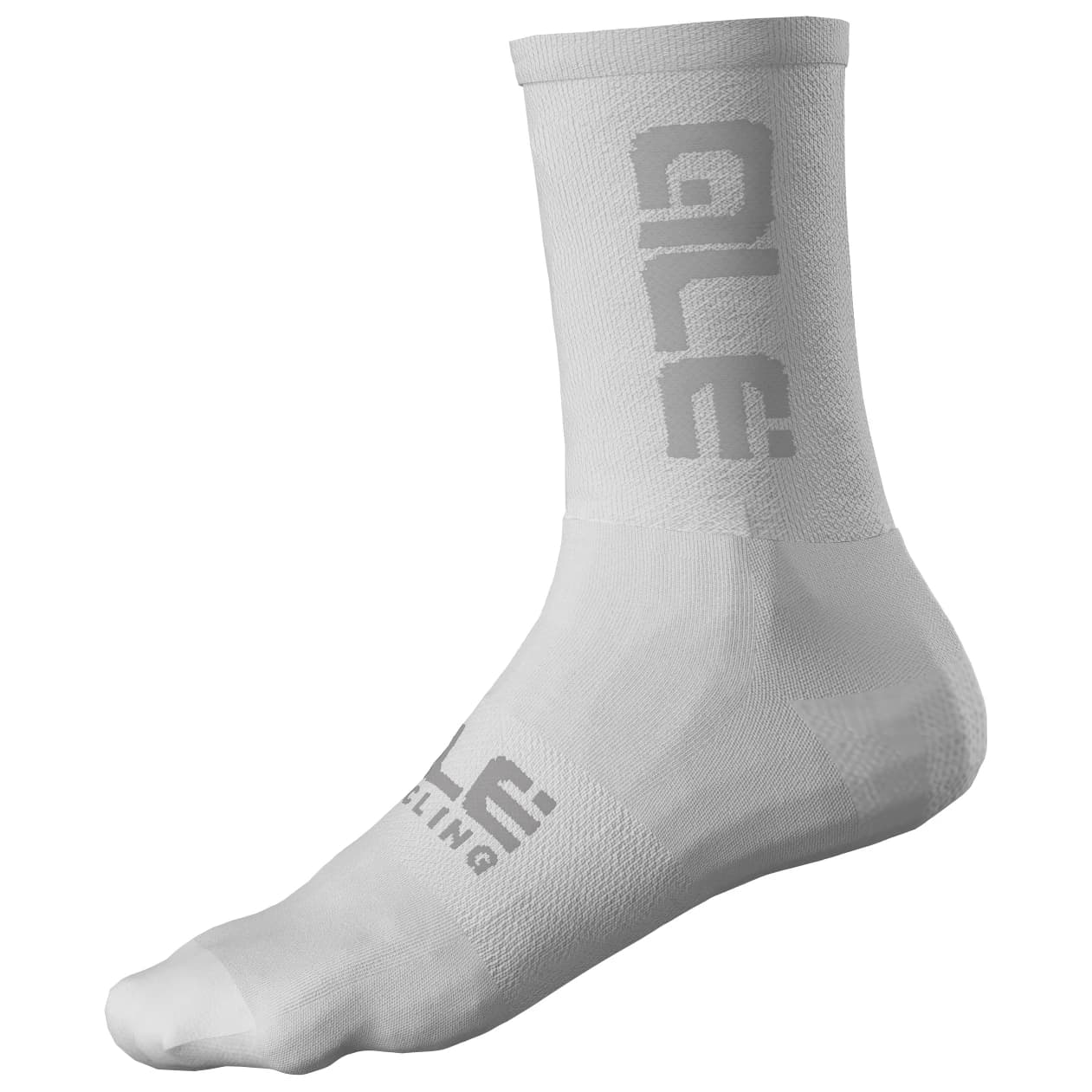 Чорапи за колоездене Alé Round Socks Cycling socks - White