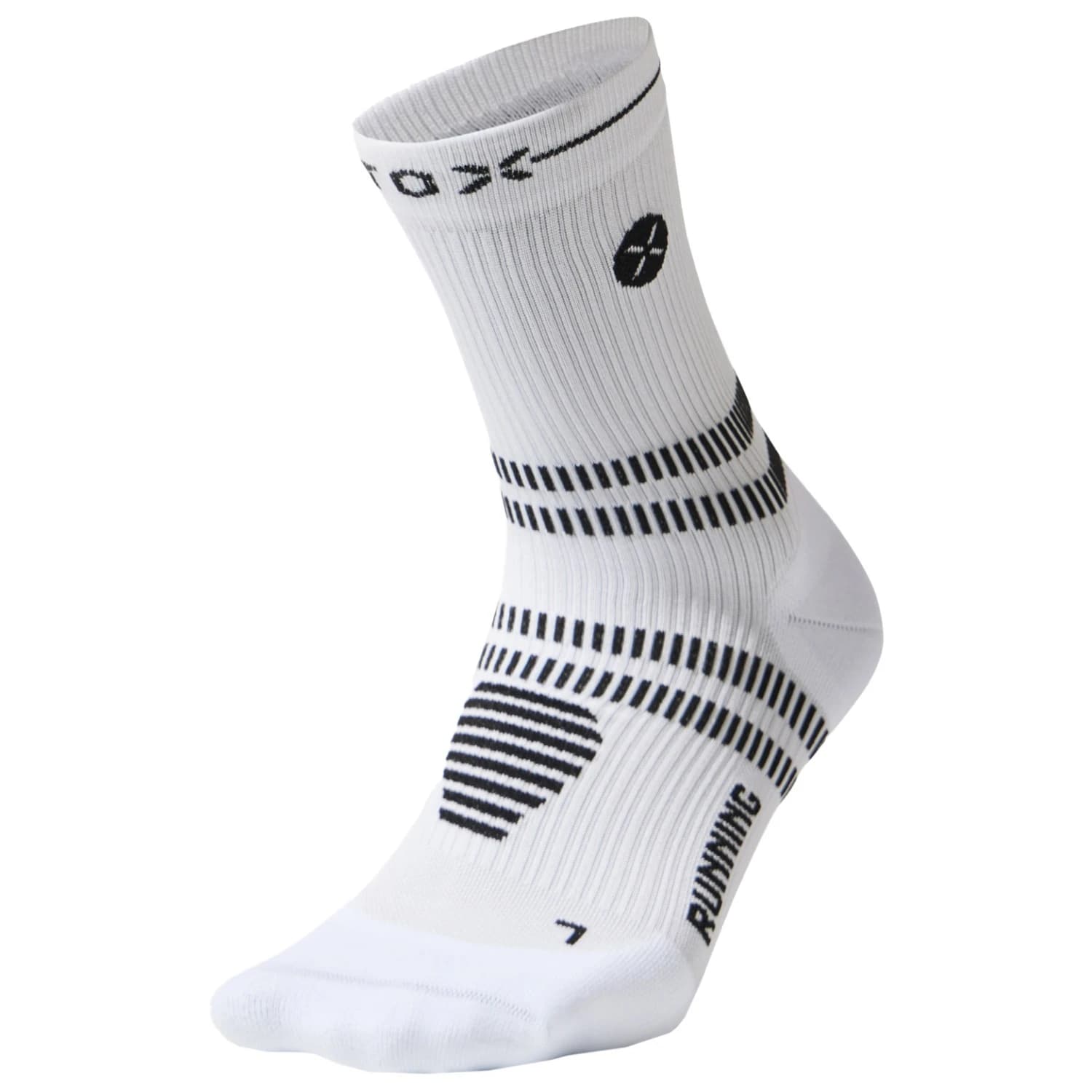 Дамски чорапи за бягане STOX Energy Socks Women's Running Ankle Socks Running socks - White / Black