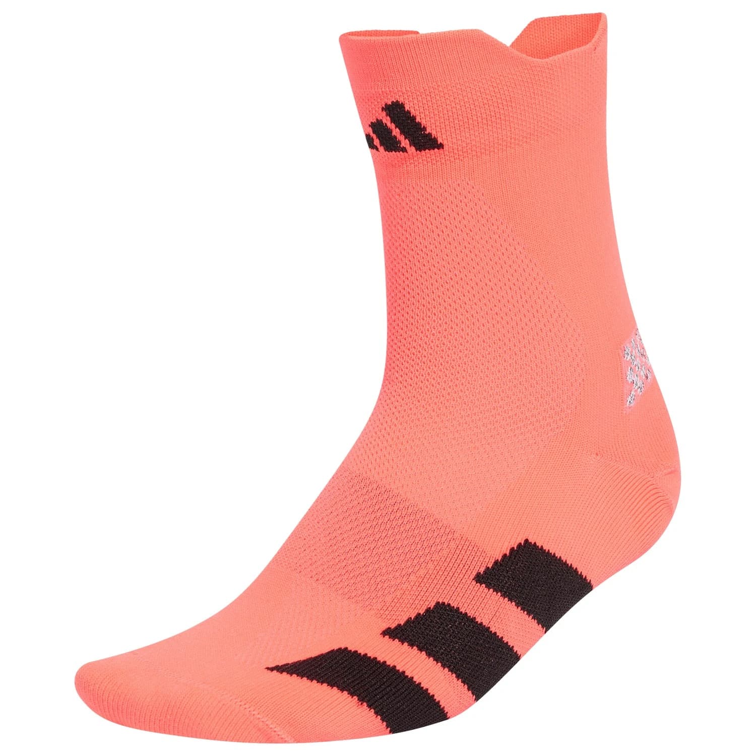 Чорапи за бягане adidas Running Adizero Quarter Sock Running socks - Solar Turbo / Black