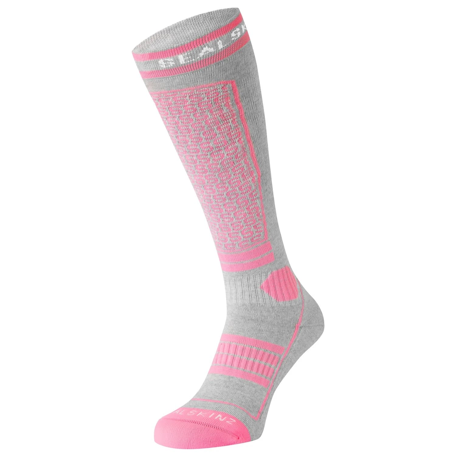 Ски чорапи Sealskinz Northwold Ski socks - Pink