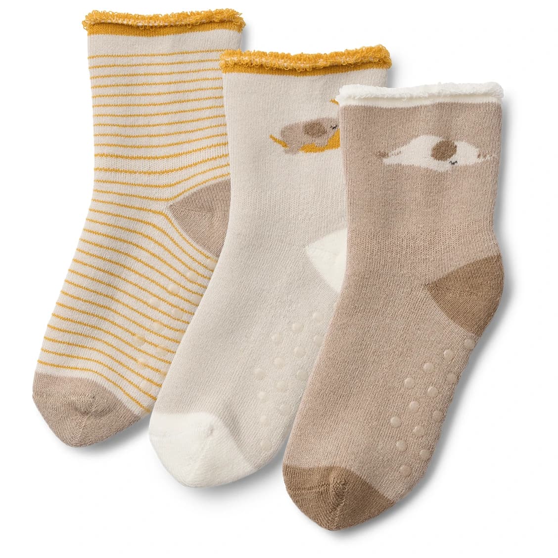 Детски чорапи за бягане LIEWOOD Kid's Eloy Baby Socks 3-Pack Sports socks - Elephant / Creme De La Creme
