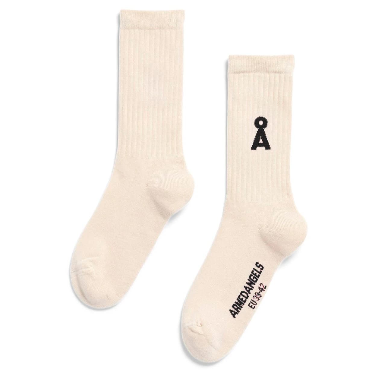 Спортни чорапи ARMEDANGELS Saamus Bold Socks Sports socks - Oatmilk / Black