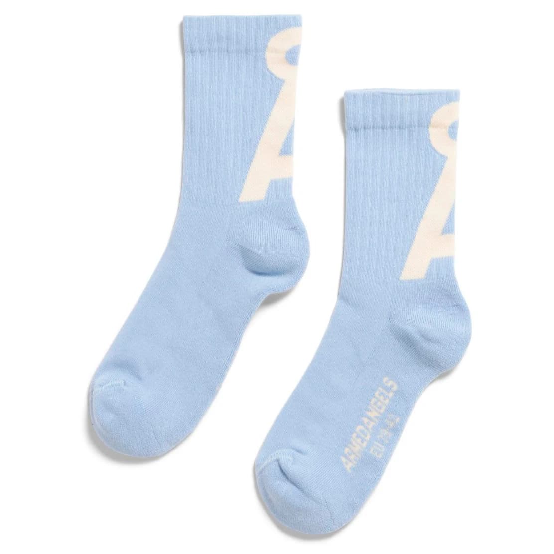 Спортни чорапи ARMEDANGELS Saamus Short Socks Sports socks - Soft Blue / Oatmilk