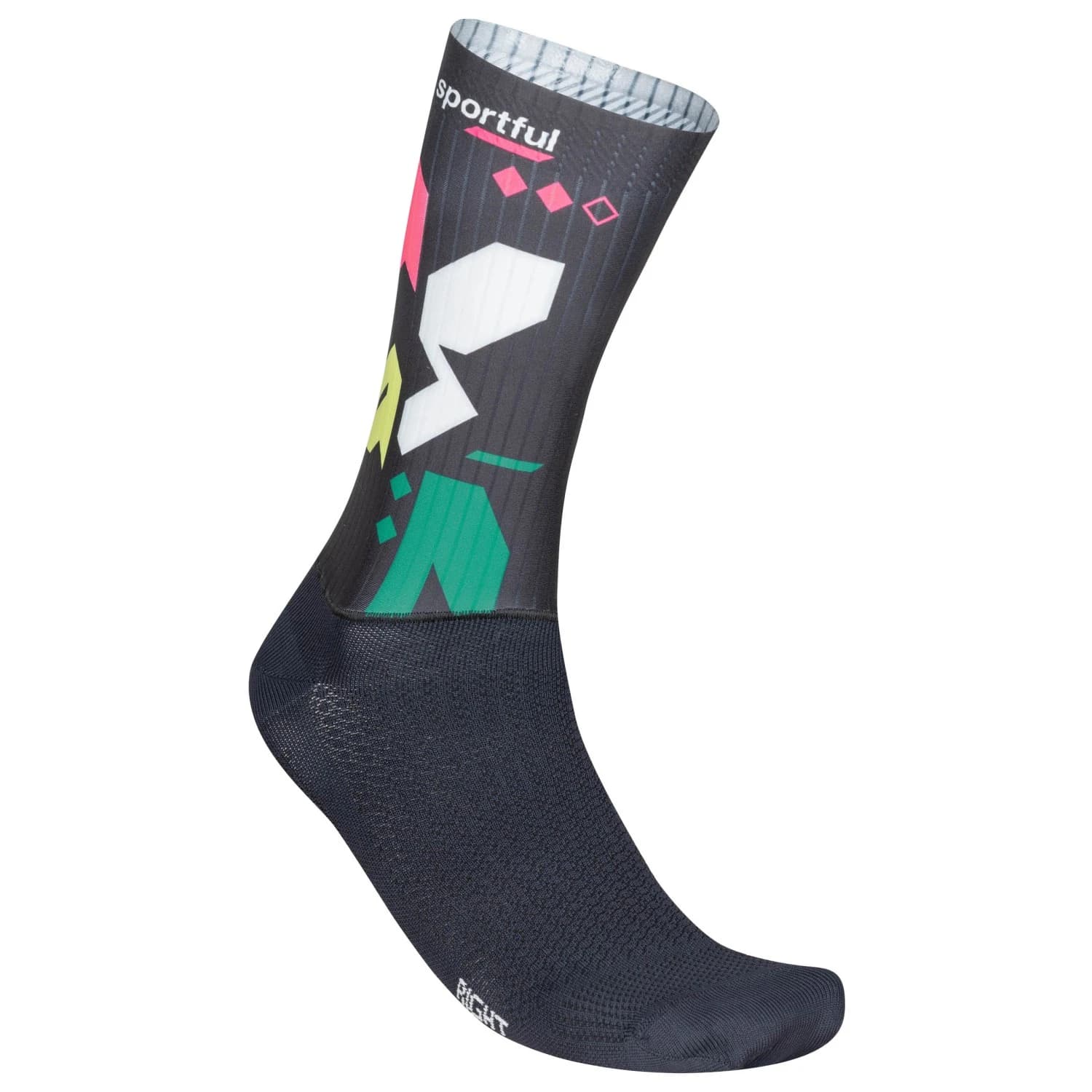 Чорапи за колоездене Sportful Sagan Stripe Socks Cycling socks - Black / Sagan 10th Anniversary