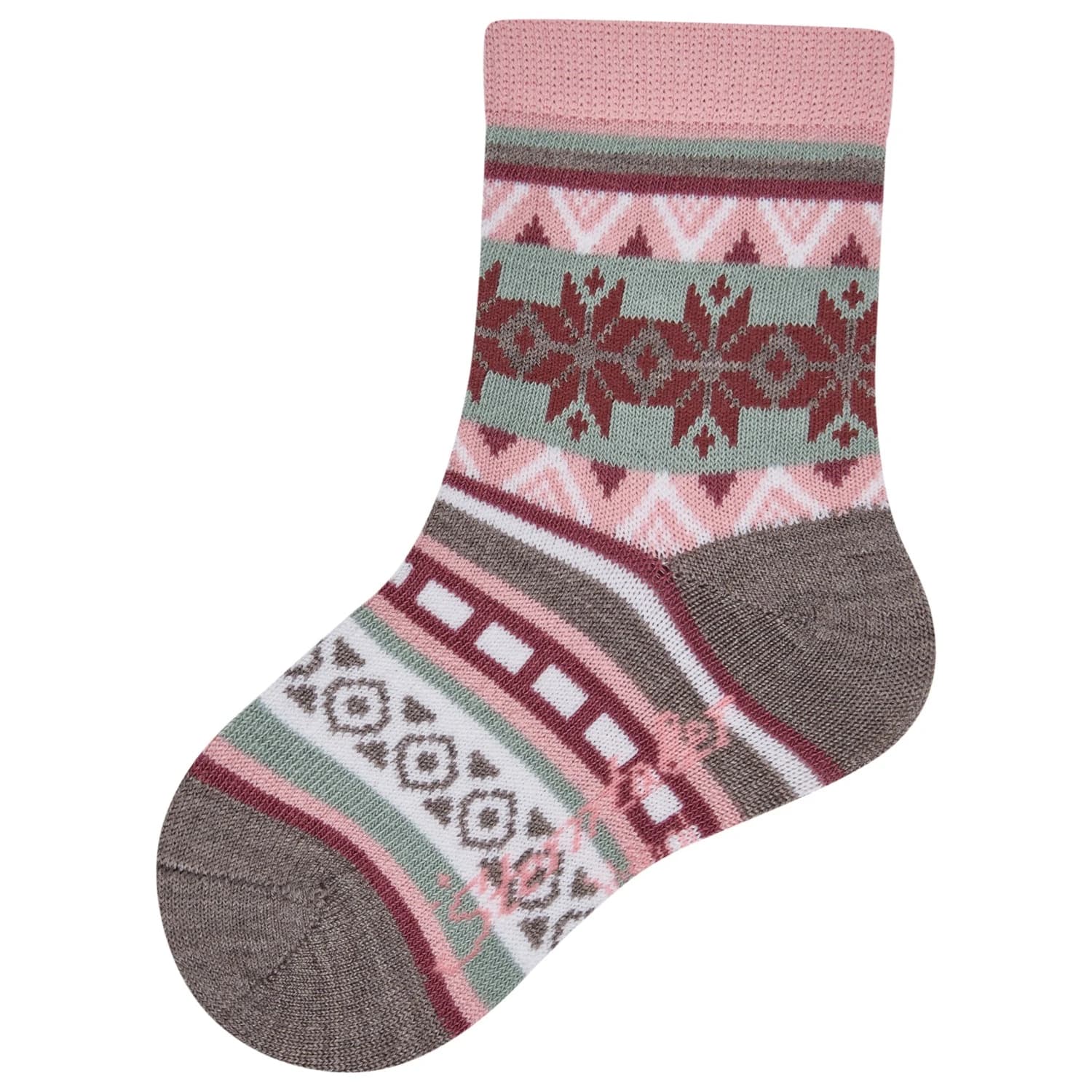 Детски спортни чорапи Sterntaler Kid's Socken Wolle Norweger Sports socks - Braun Melange