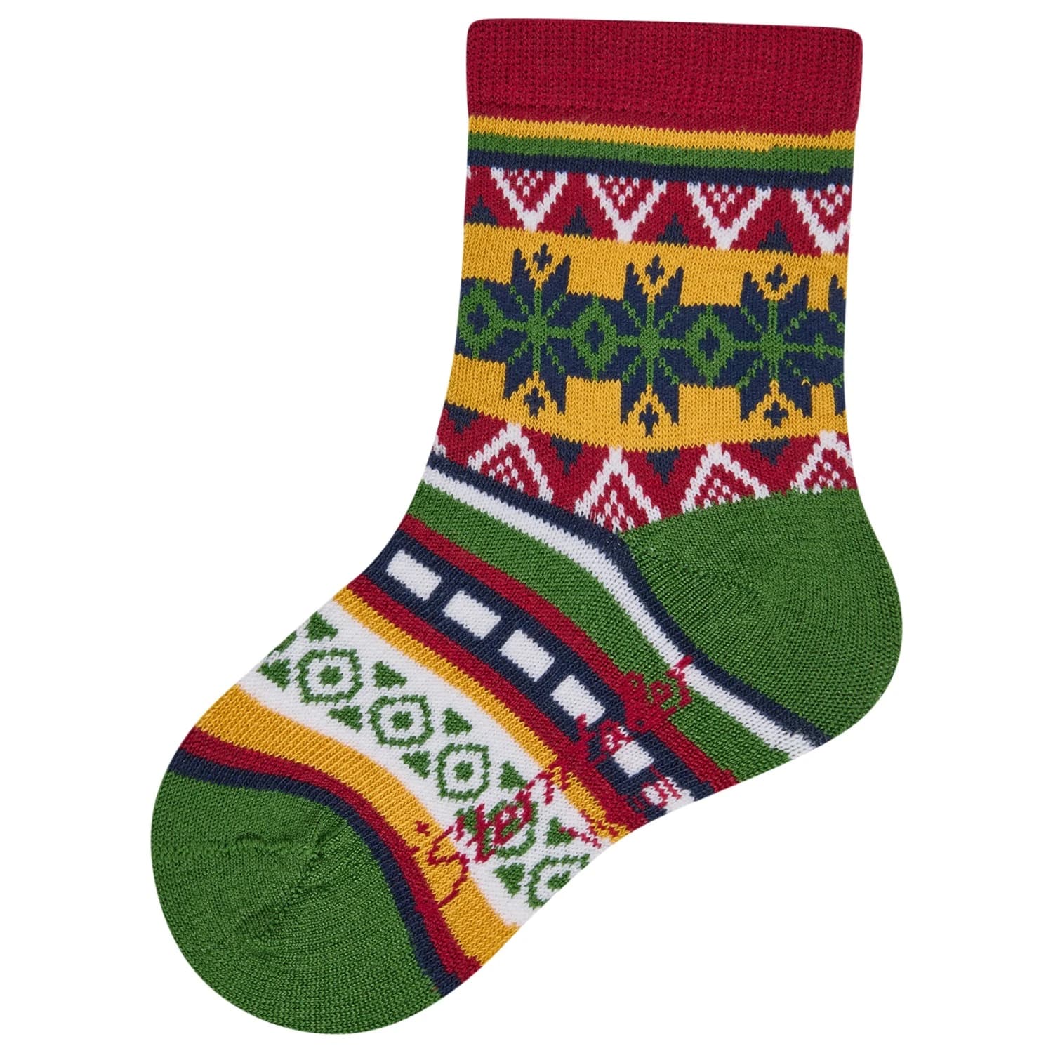 Детски спортни чорапи Sterntaler Kid's Socken Wolle Norweger Sports socks - Mattgrün