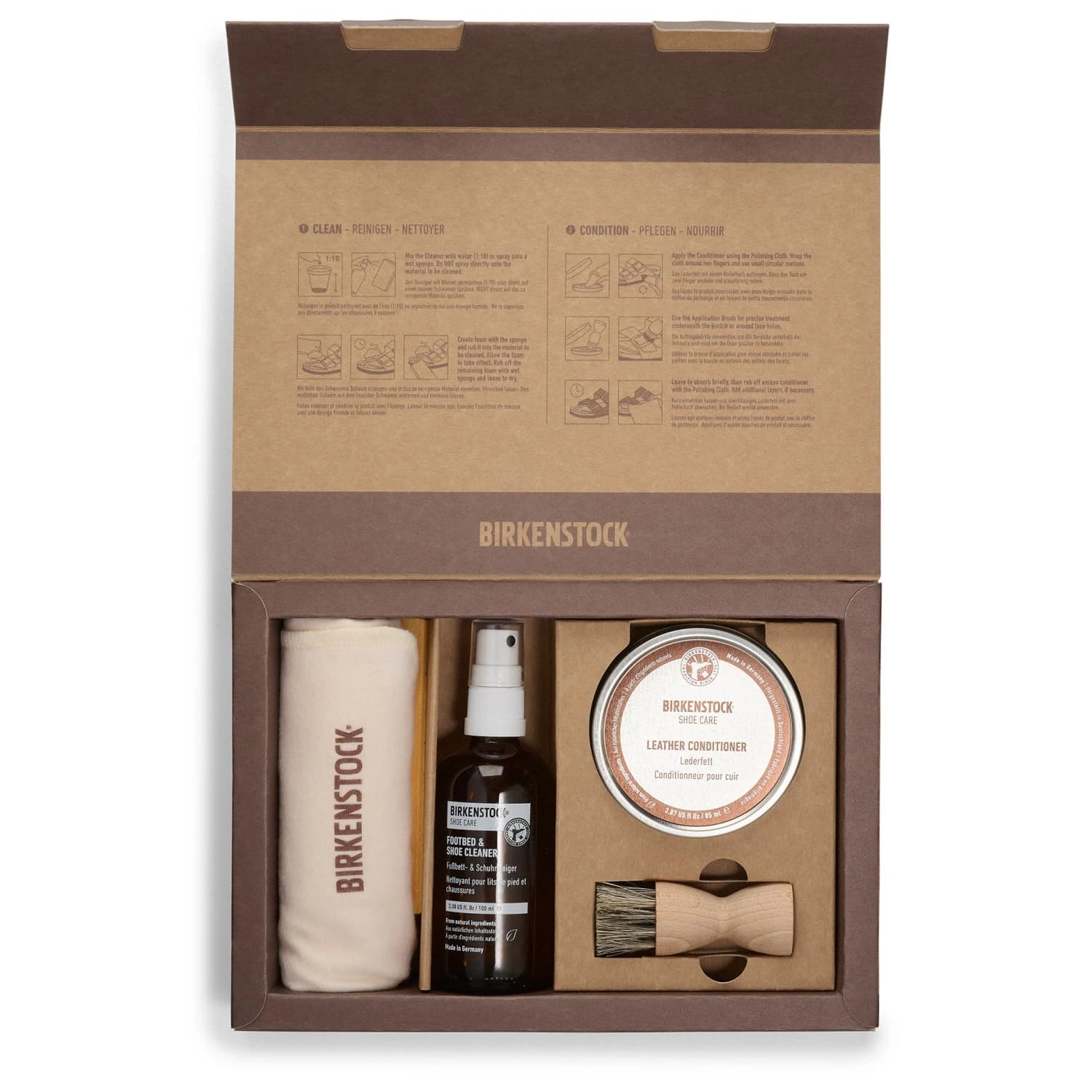 Поддръжка на обувки Birkenstock Oiled Leather Shoe Care Set Shoe care - Multi