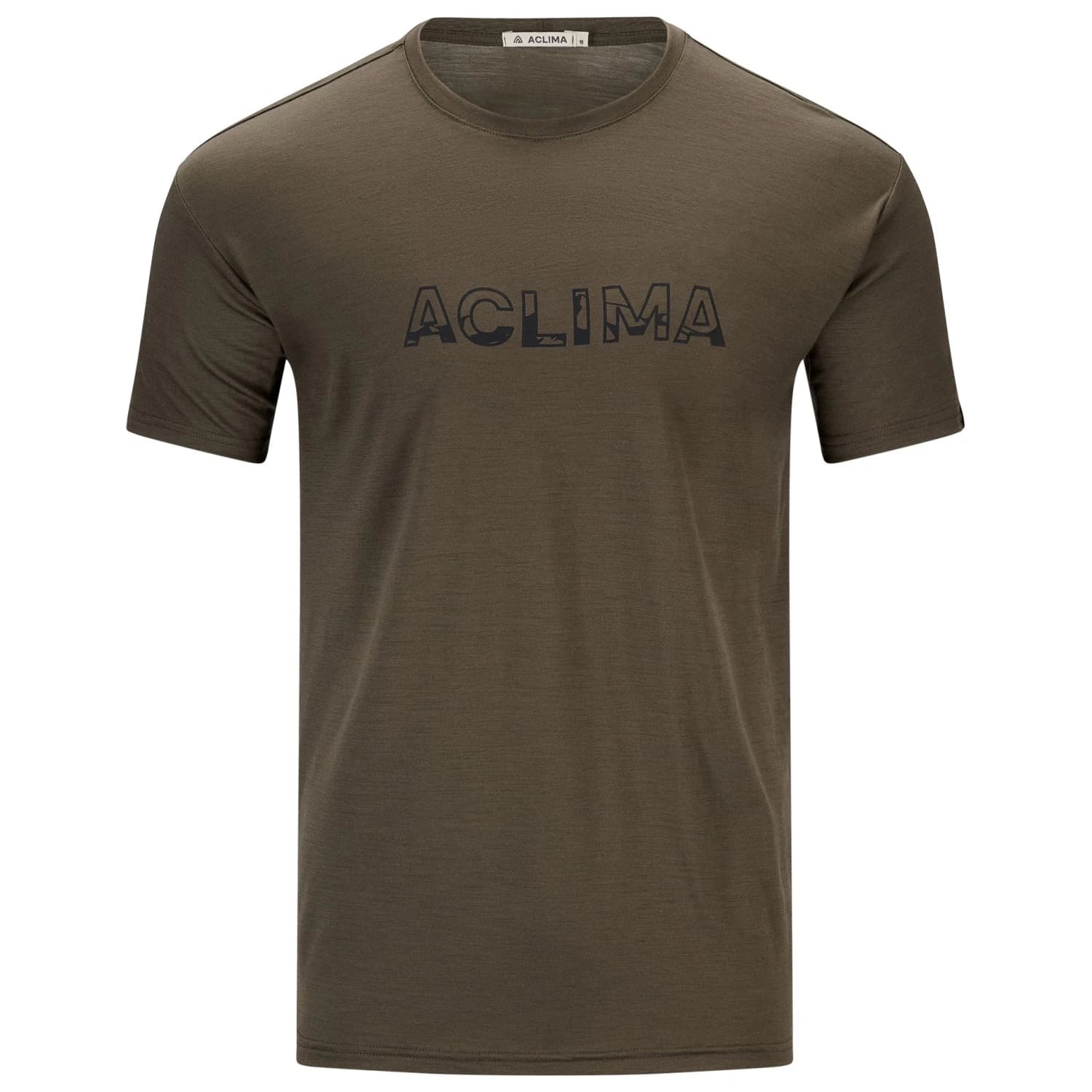 Мъжка мериносова блуза Aclima Lightwool Tee Logo Merino shirt - Tarmac