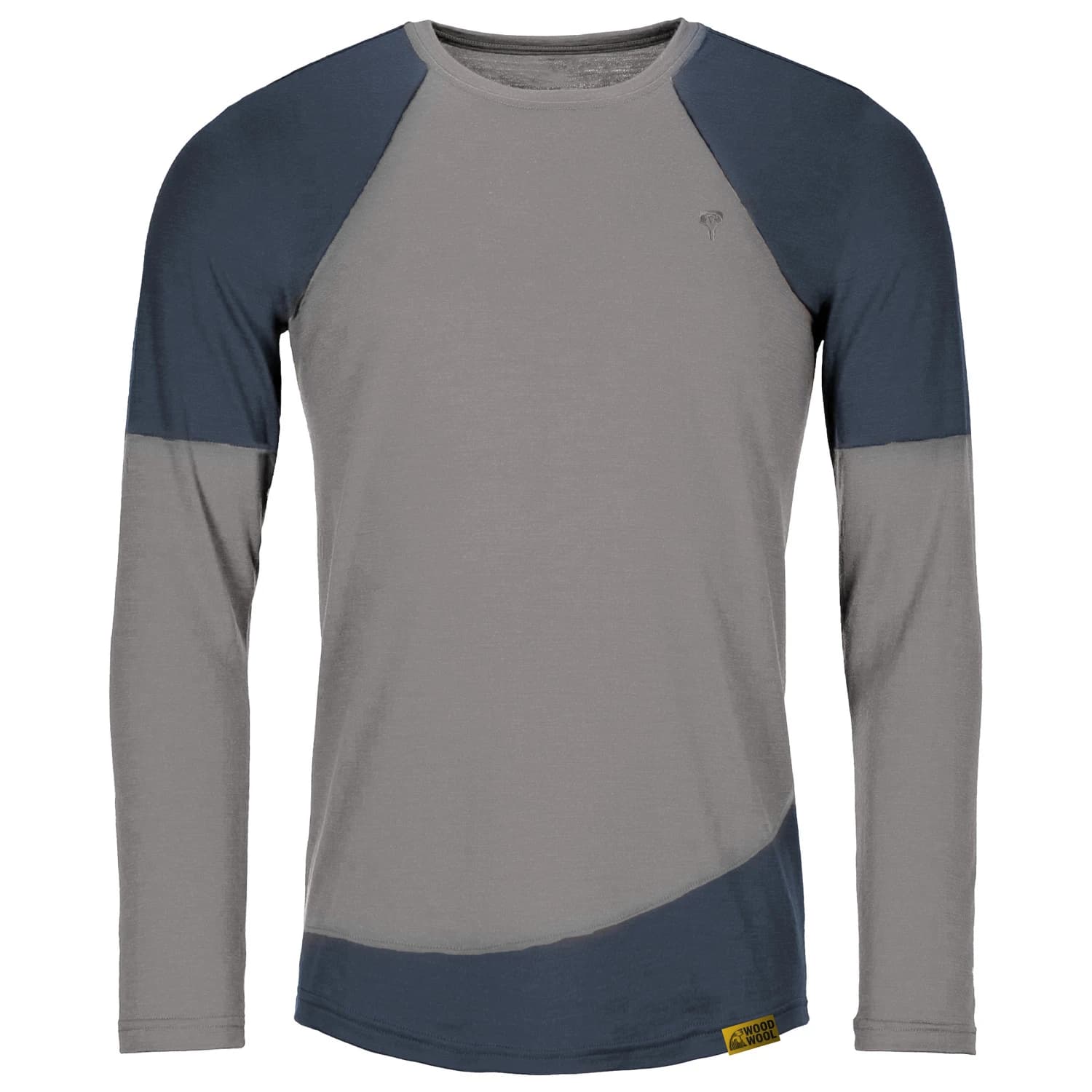 Мъжка мериносова блуза Grüezi Bag Woodwool Longsleeve Mr. Picard Merino shirt - Slate Grey