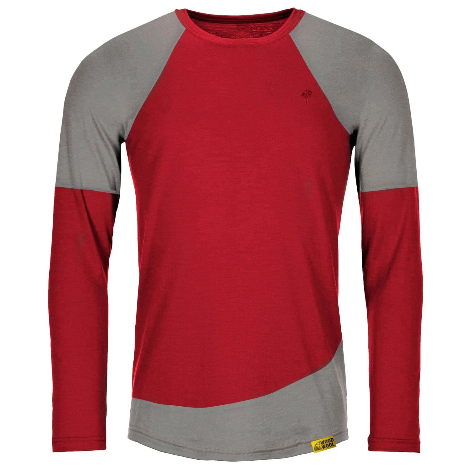Мъжка мериносова блуза Grüezi Bag Woodwool Longsleeve Mr. Picard Merino shirt - Fired Red