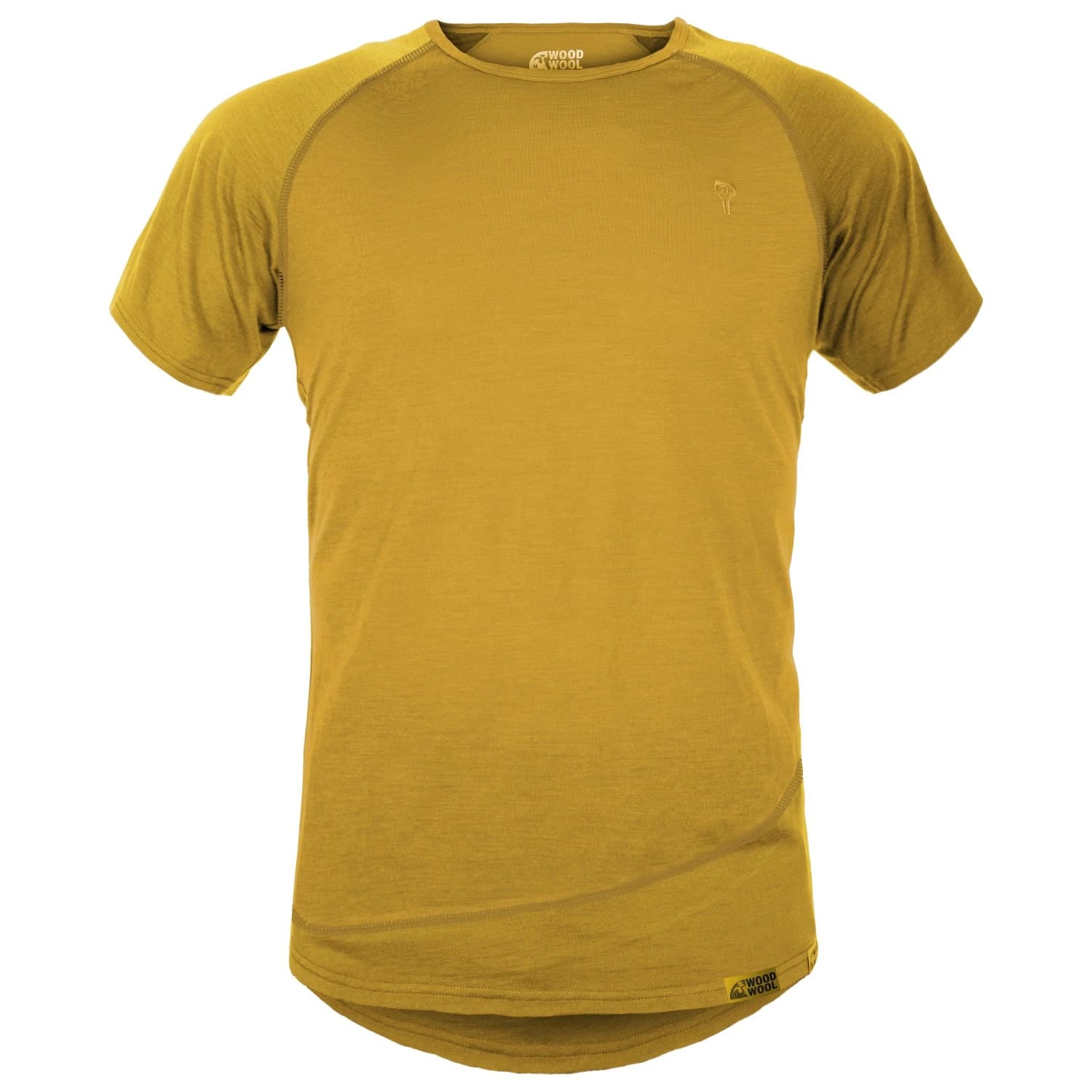 Мъжка мериносова блуза Grüezi Bag Woodwool T-Shirt Mr. Pike Merino shirt - Daisy Daze Yellow