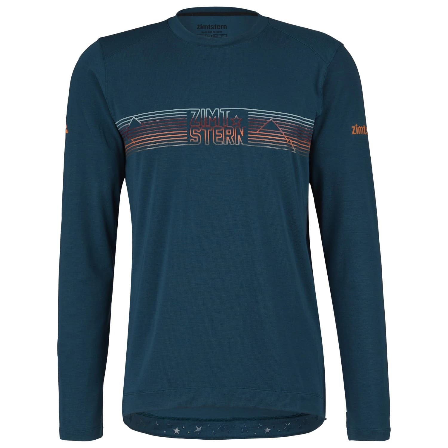 Мъжка фланелка с дълъг ръкав за колоездене Zimtstern Trailflowz Shirt L/S Longsleeve - French Navy