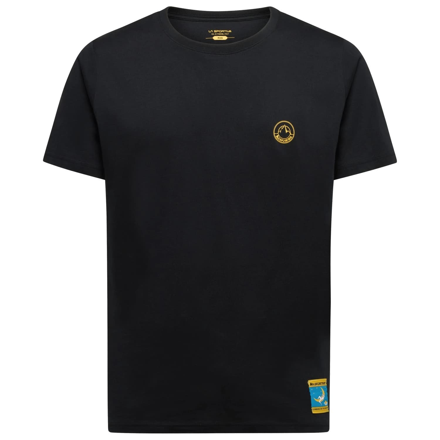 Мъжка тениска La sportiva Climbing On The Moon T-shirt - Nero / Giallo