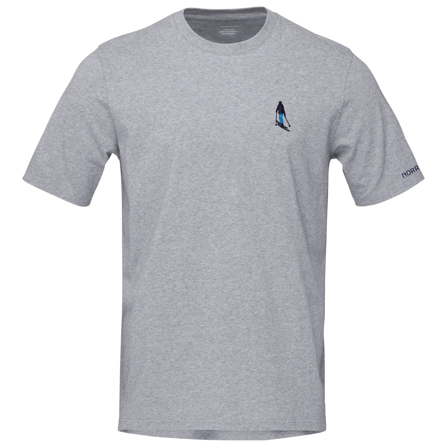 Мъжка тениска Norrøna /29 Cotton Activity Embroidery T-shirt - Grey Melange