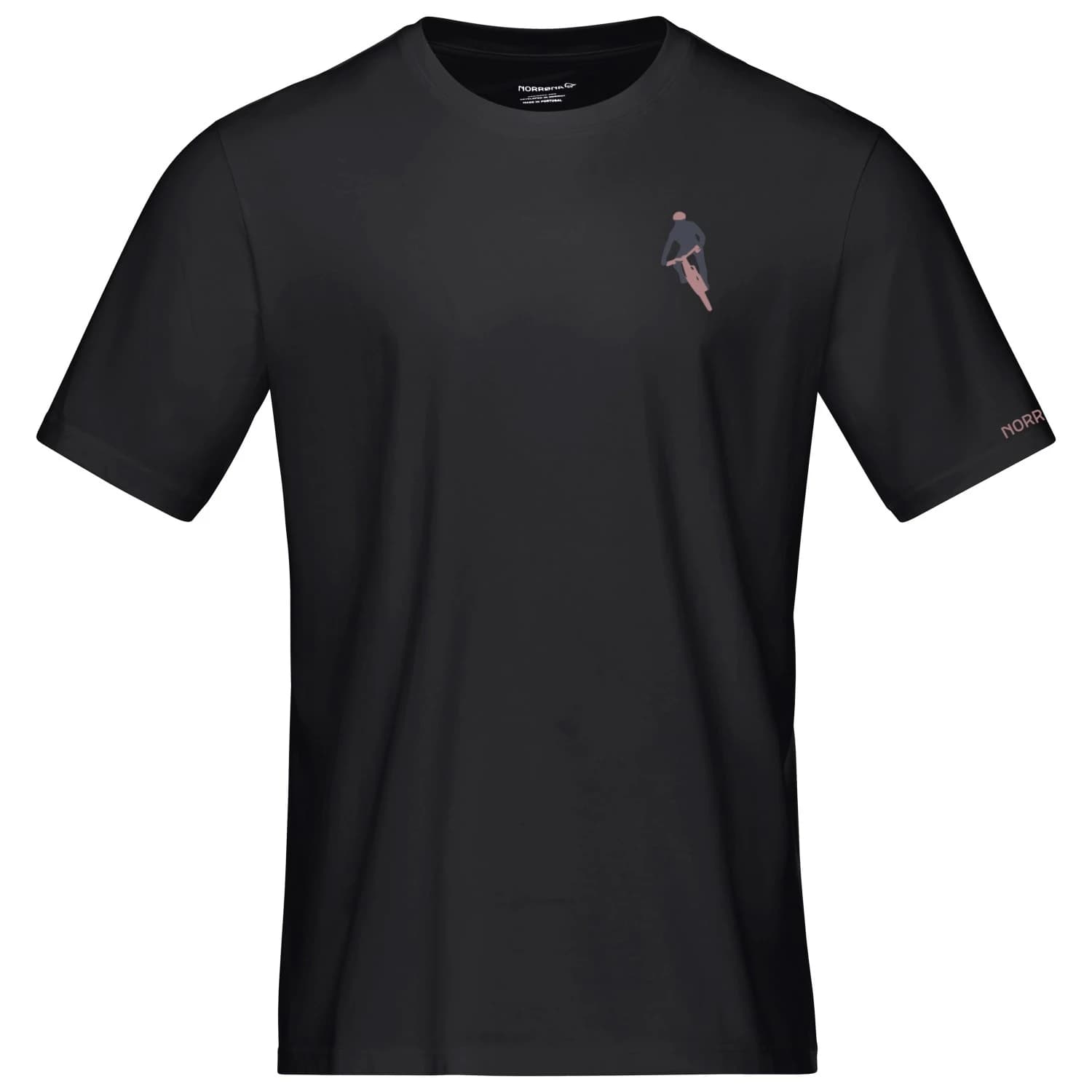 Мъжка тениска Norrøna /29 Cotton Activity Embroidery T-shirt - Caviar