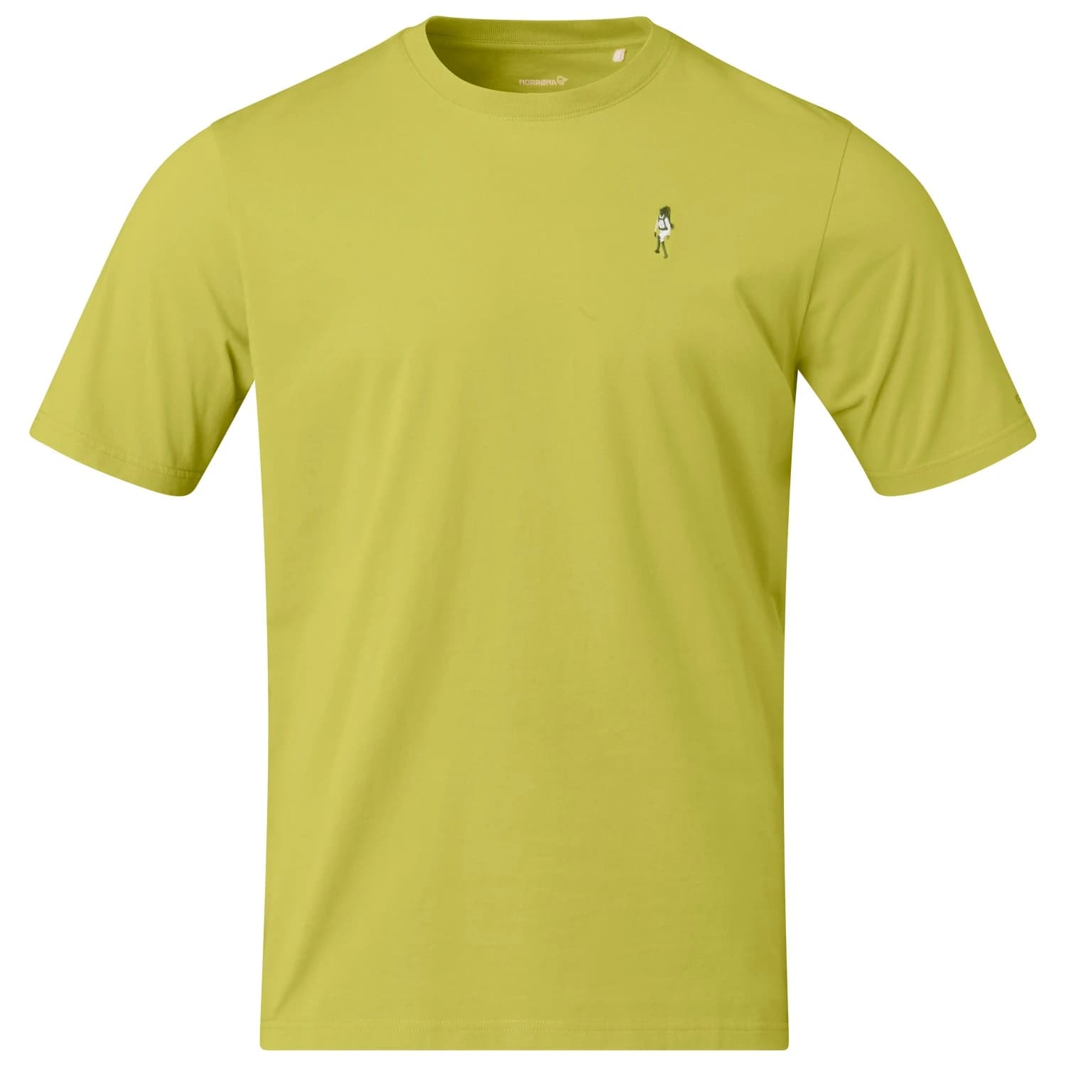 Мъжка тениска Norrøna /29 Cotton Activity Embroidery T-shirt - Golden Lime