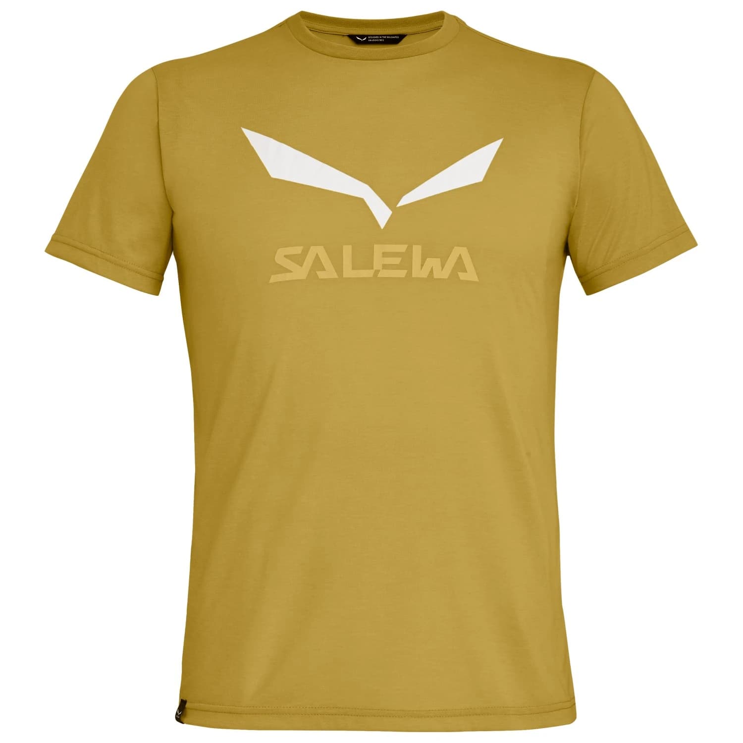Мъжка спортна тениска Salewa Solidlogo Dry T-Shirt Sport shirt - Olive Oil