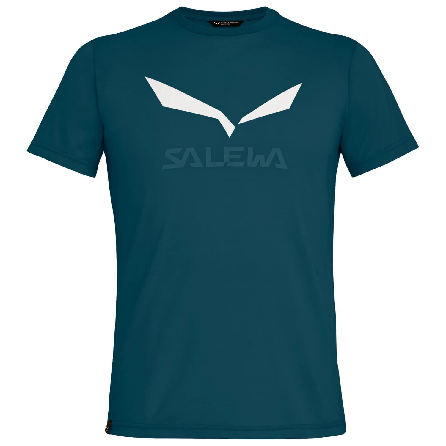 Мъжка спортна тениска Salewa Solidlogo Dry T-Shirt Sport shirt - Pond Blue