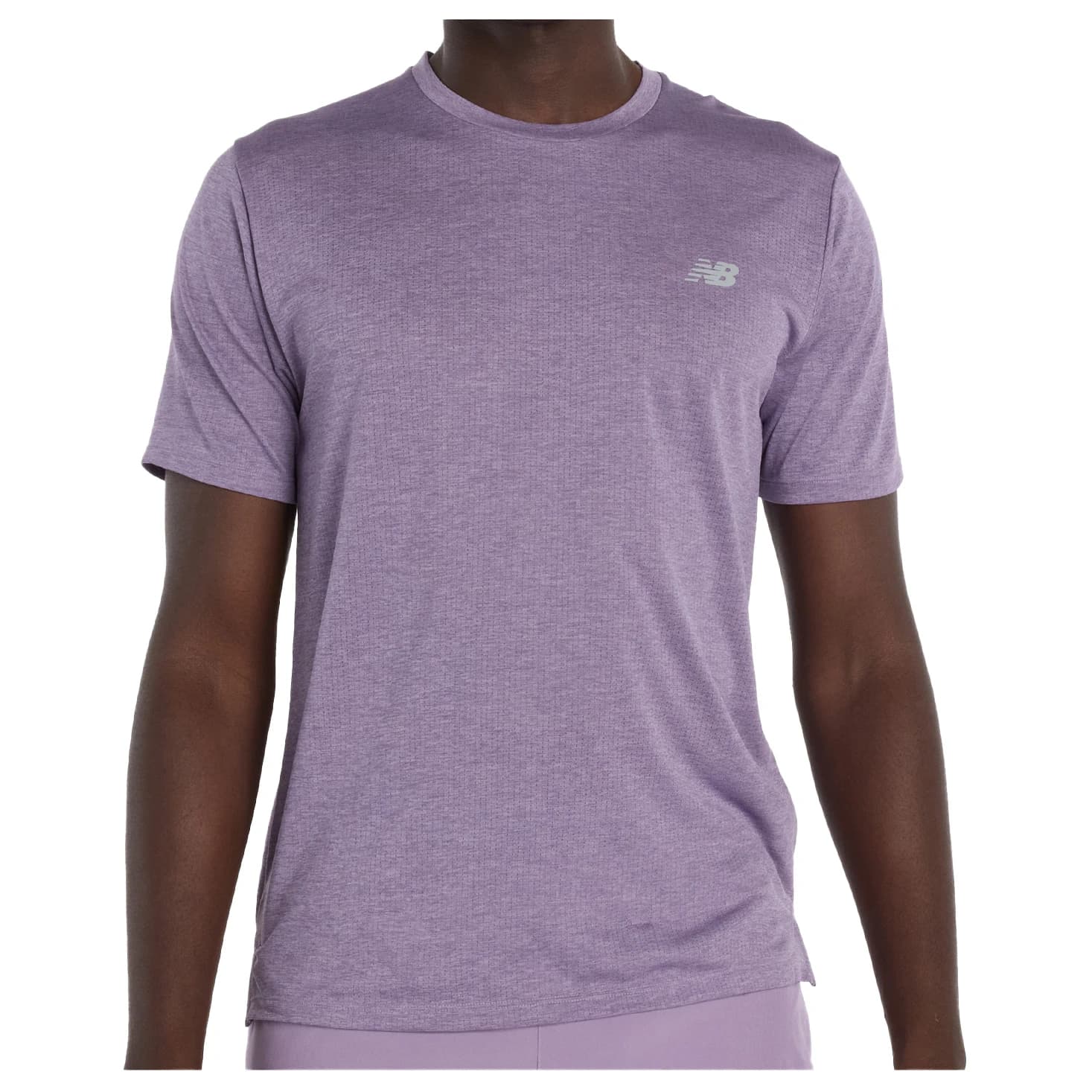 Мъжка тениска New Balance Athletics Run S/S Running shirt - Candied Violet Heather