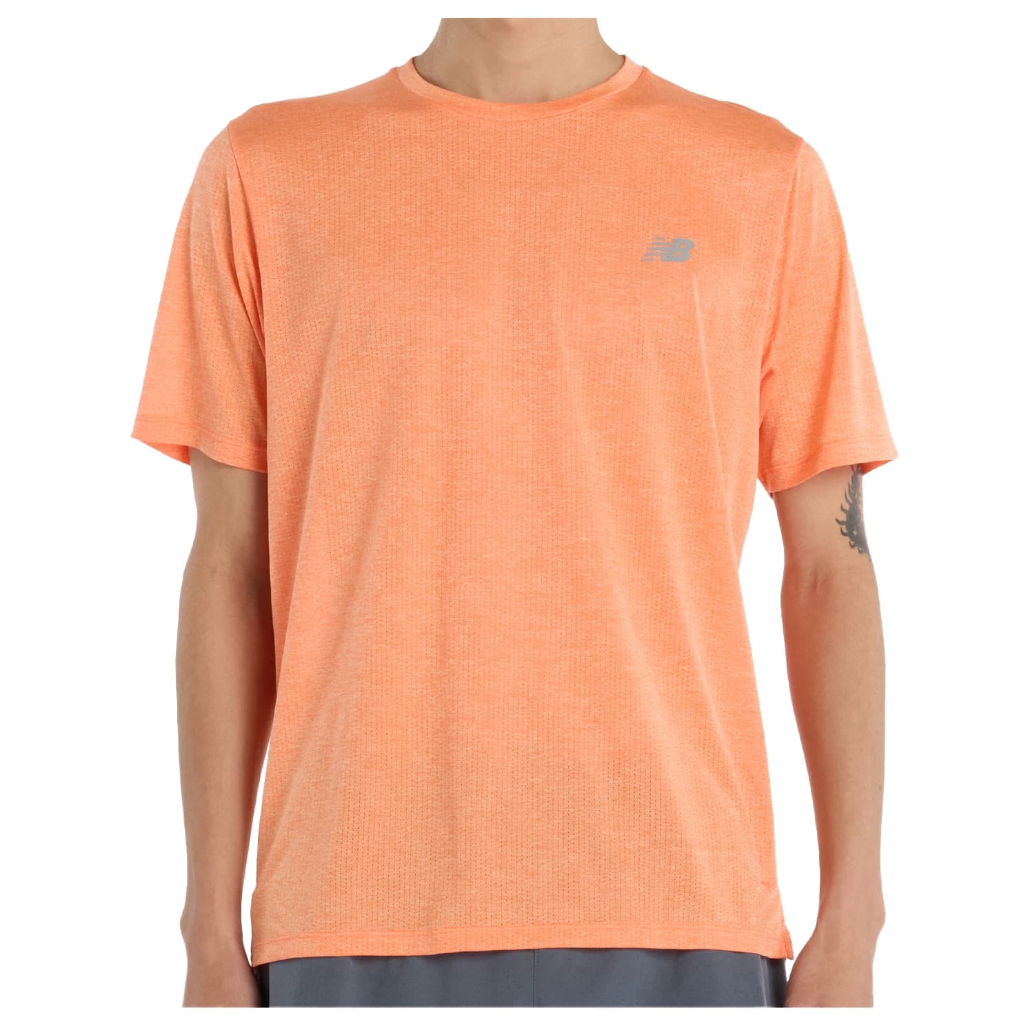 Мъжка тениска New Balance Athletics Run S/S Running shirt - Tangerine Heat