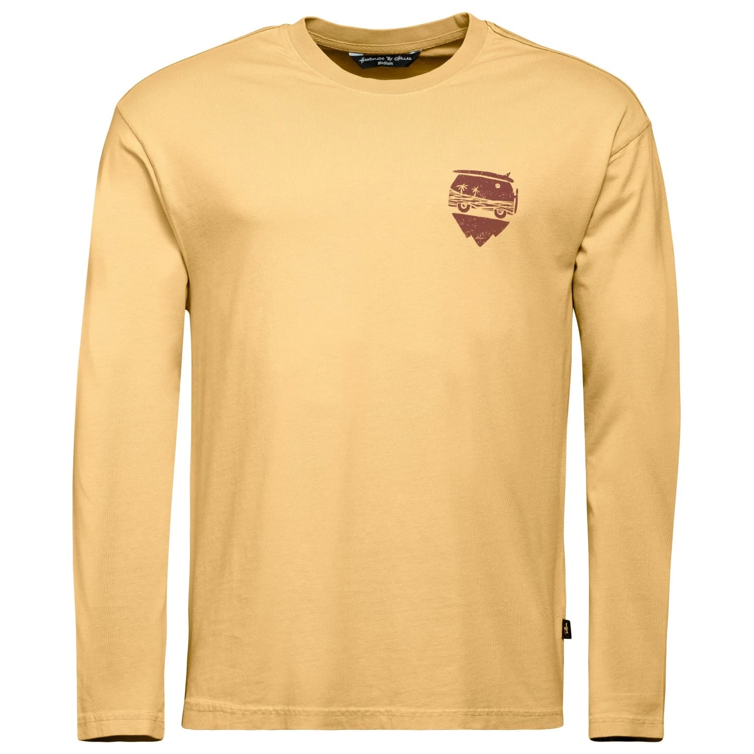 Мъжка блуза с дълъг ръкав Chillaz Organic Cotton Surf Climb Bus Longsleeve - Yellow
