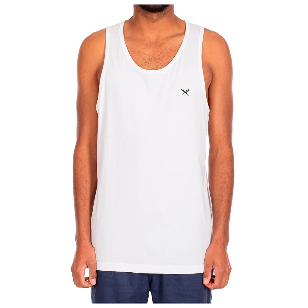 Мъжки потник с широка презрамка Iriedaily Mini Flag Tank Tank top - White