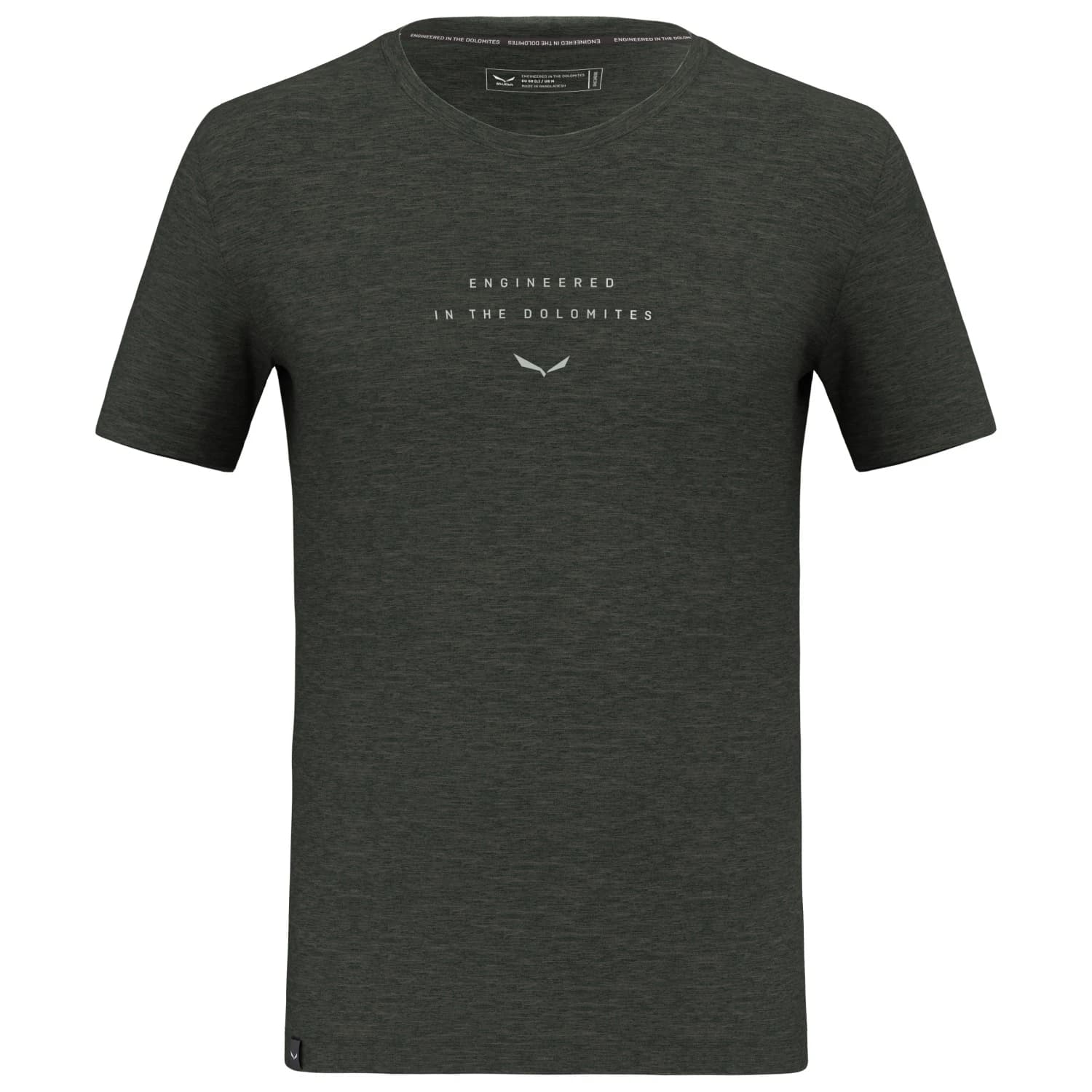 Мъжка мериносова блуза Salewa Eagle EITD Alpine Merino T-Shirt Merino shirt - Dark Olive