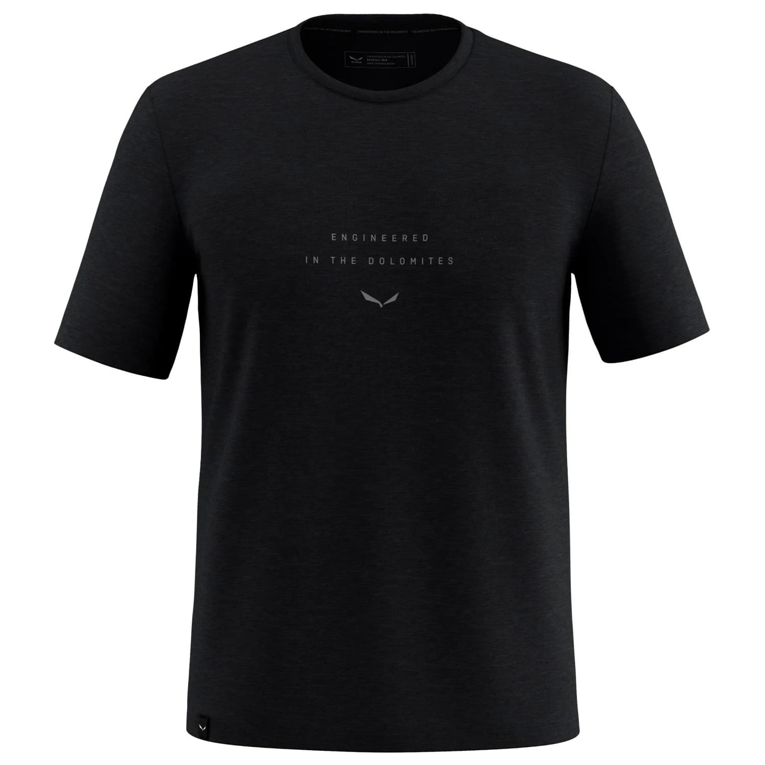 Мъжка мериносова блуза Salewa Eagle EITD Alpine Merino T-Shirt Merino shirt - Black Out
