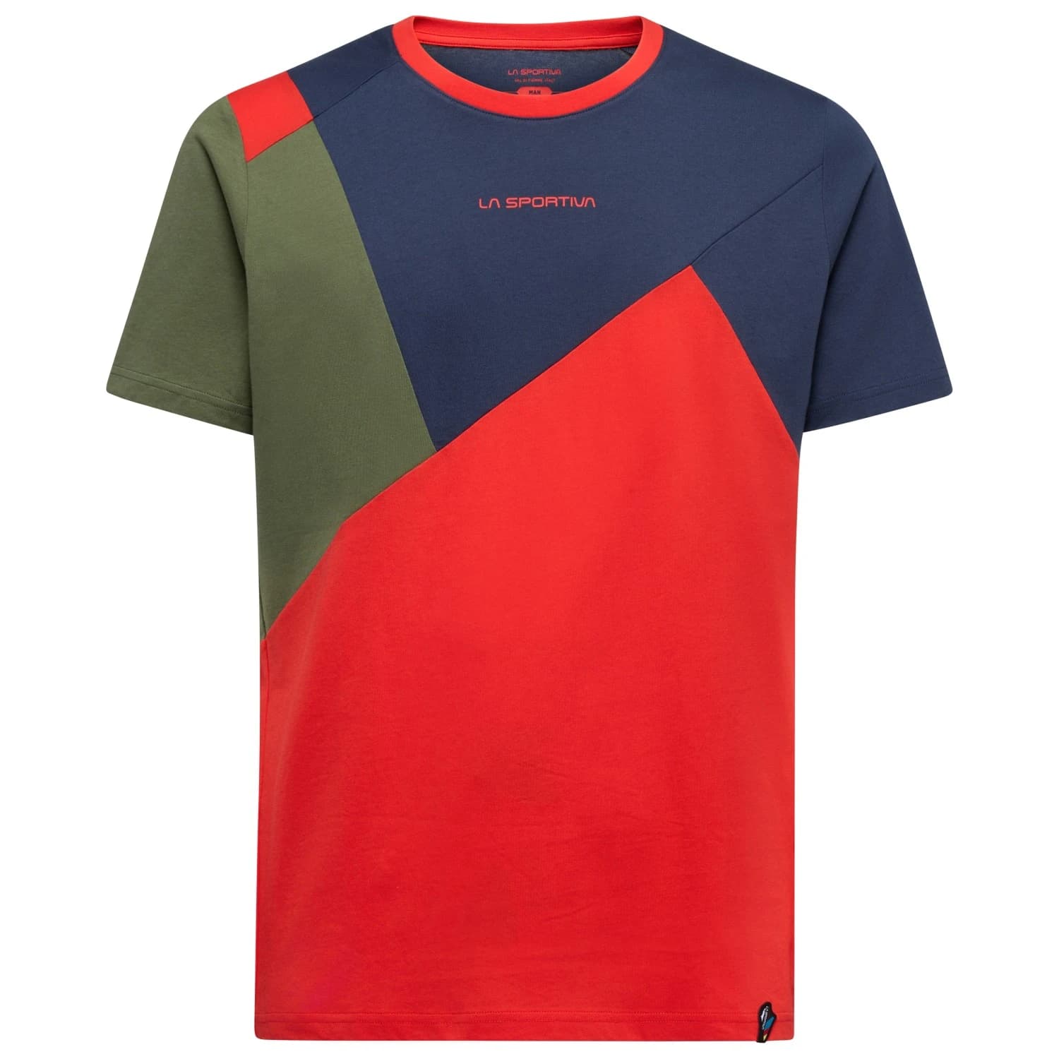 Мъжка тениска La sportiva Dude Sport shirt - Mountain Red / Night Sky