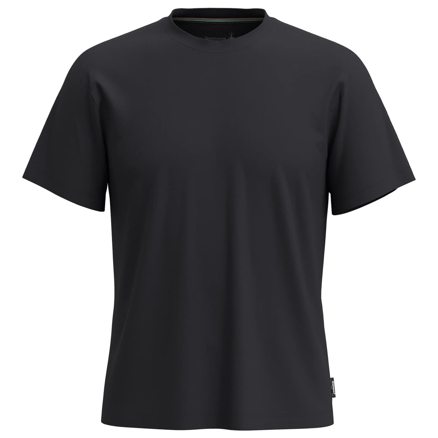 Мъжка мериносова блуза Smartwool Perfect Crew Tee Merino shirt - Black