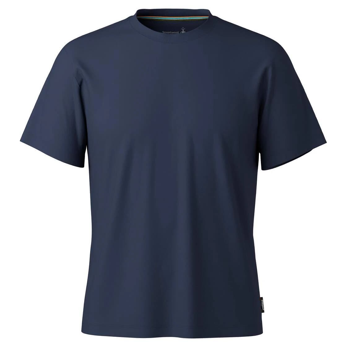 Мъжка мериносова блуза Smartwool Perfect Crew Tee Merino shirt - Deep Navy