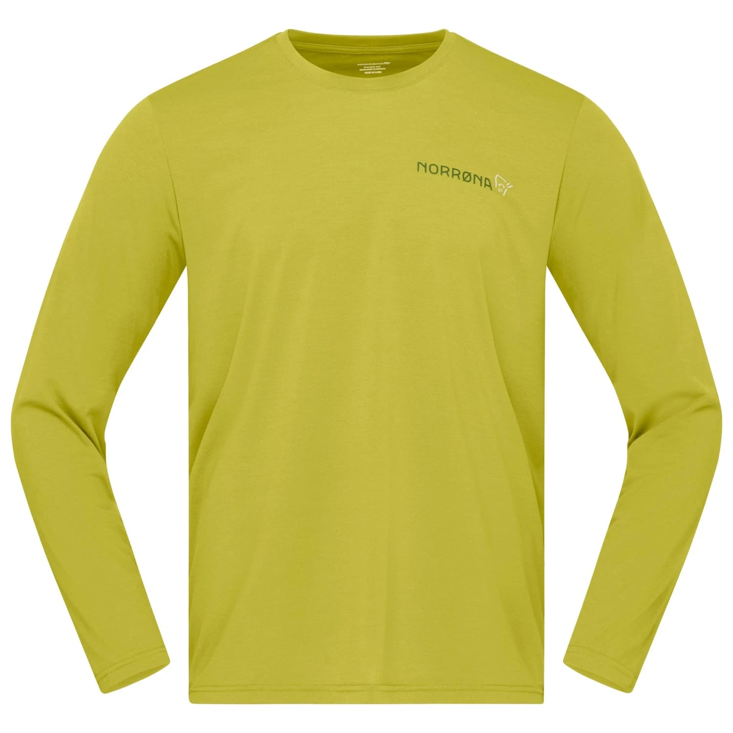 Мъжка спортна тениска Norrøna Femund Tech Long Sleeve Sport shirt - Golden Lime