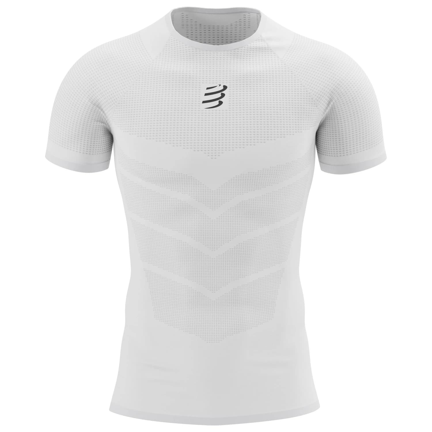 Мъжко синтетично термобельо Compressport On/Off S/S T-Shirt Running shirt - White