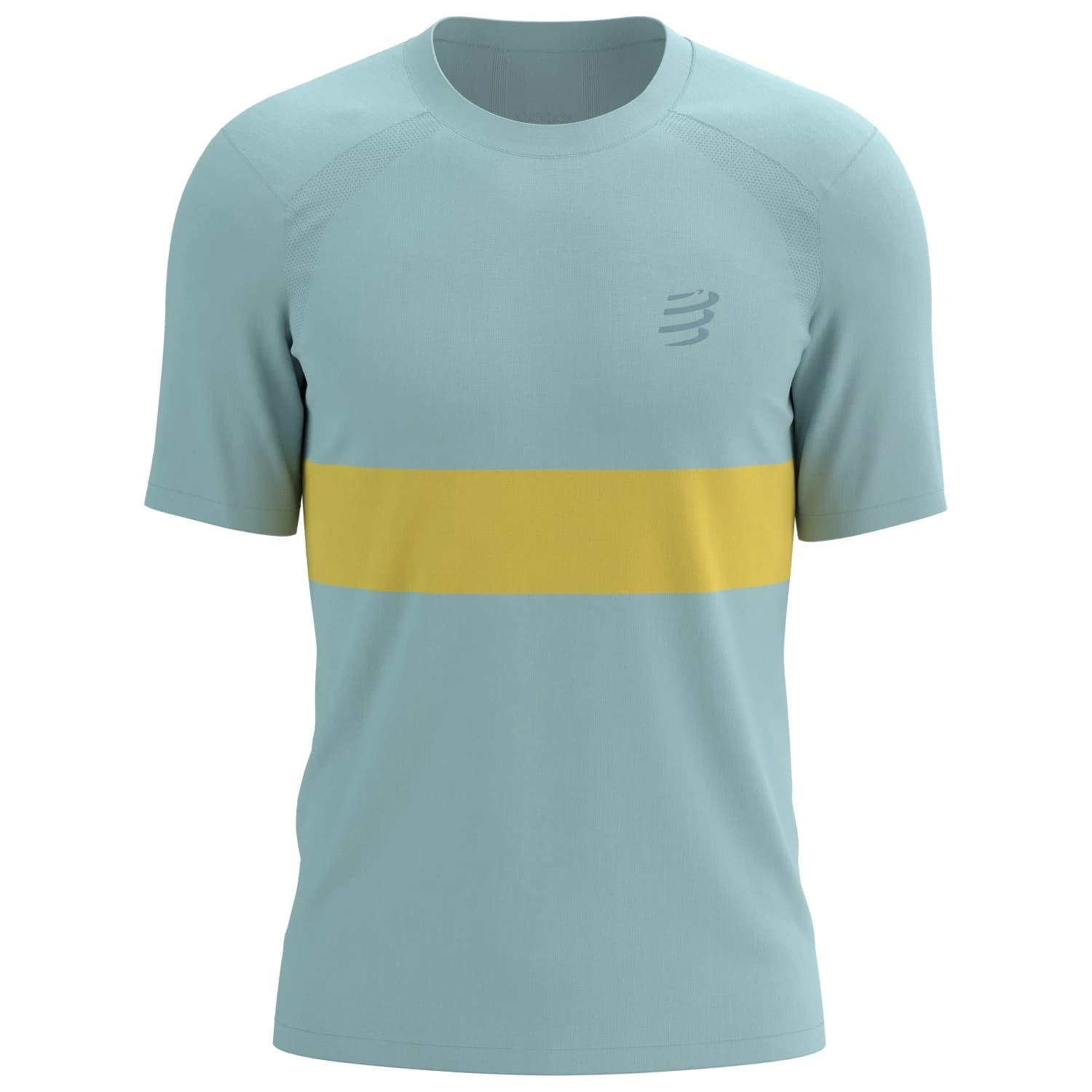 Мъжка тениска Compressport Performance S/S T-Shirt Running shirt - Ether / Lemon