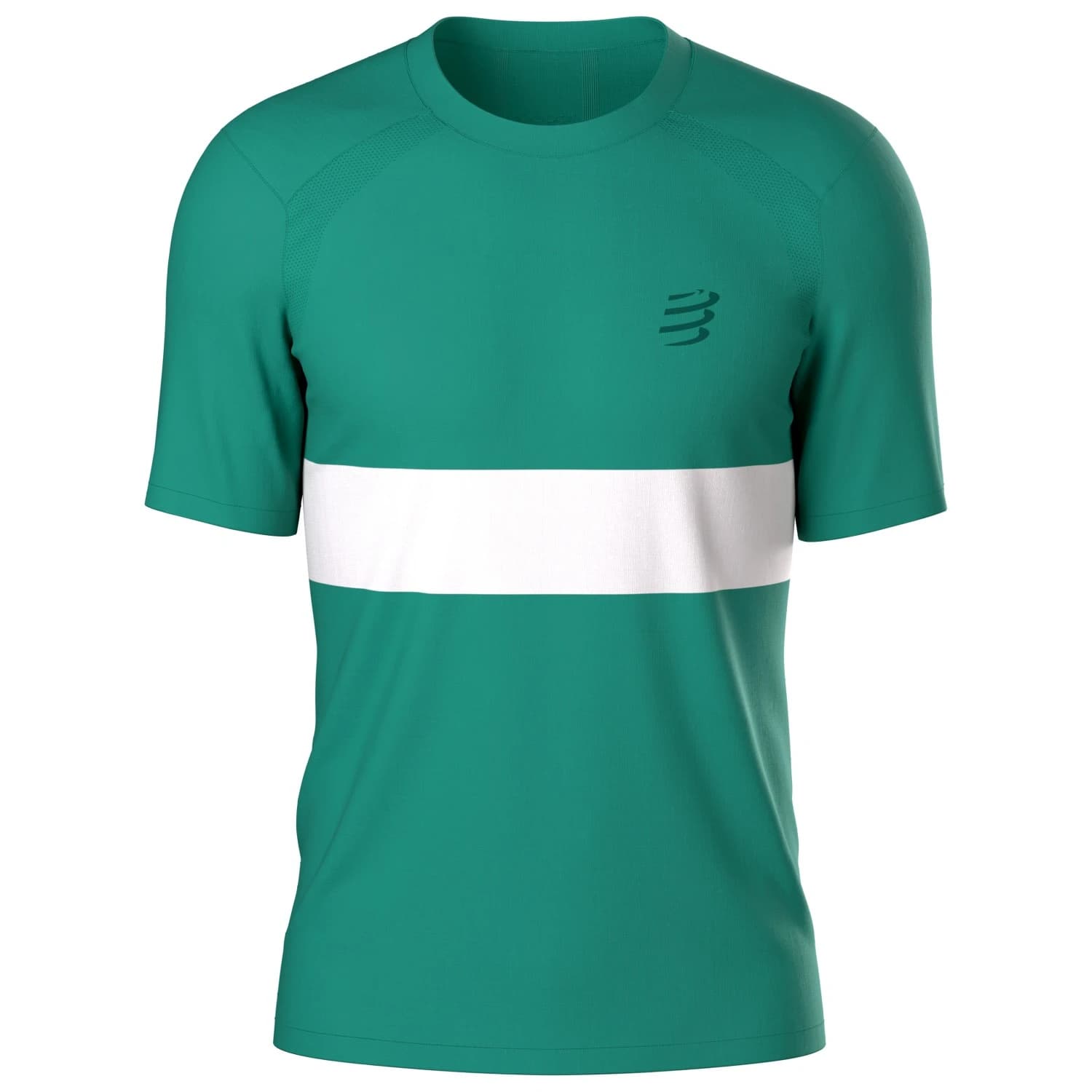Мъжка тениска Compressport Performance S/S T-Shirt Running shirt - Shady Glade / White