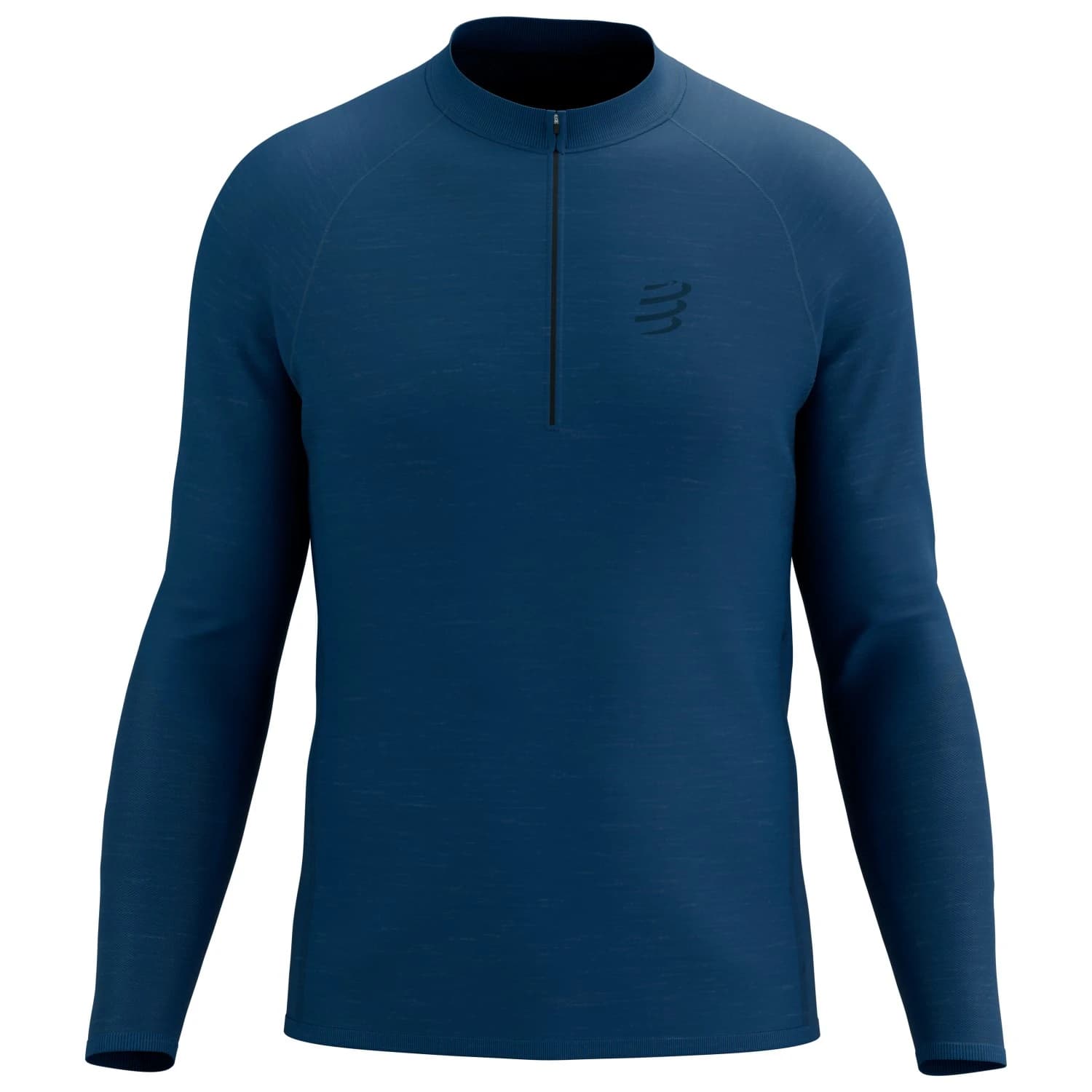 Мъжка тениска Compressport Trail Half Zip L/S T-Shirt Running shirt - Poseidon