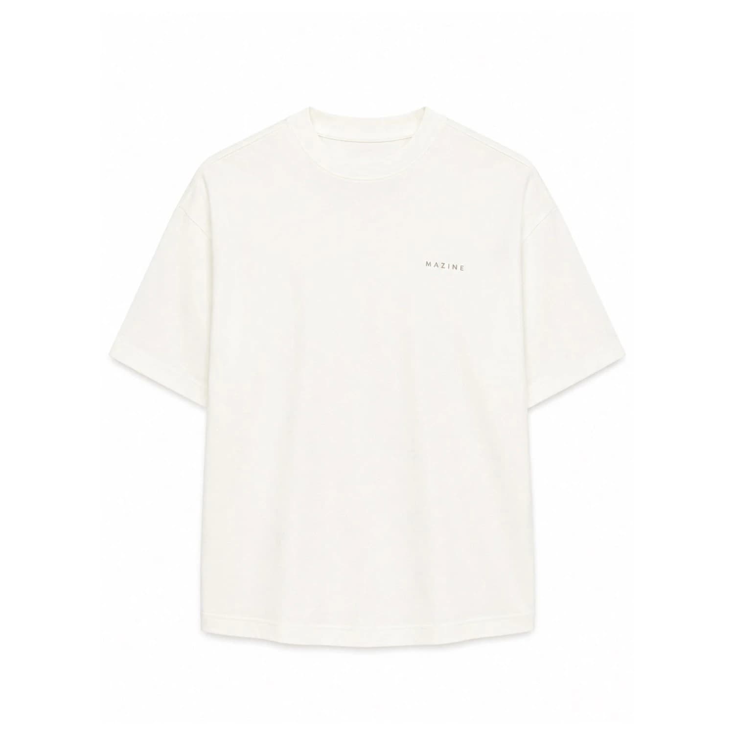 Мъжка тениска Mazine Back Print Theme T-Shirt - Offwhite / Coffee