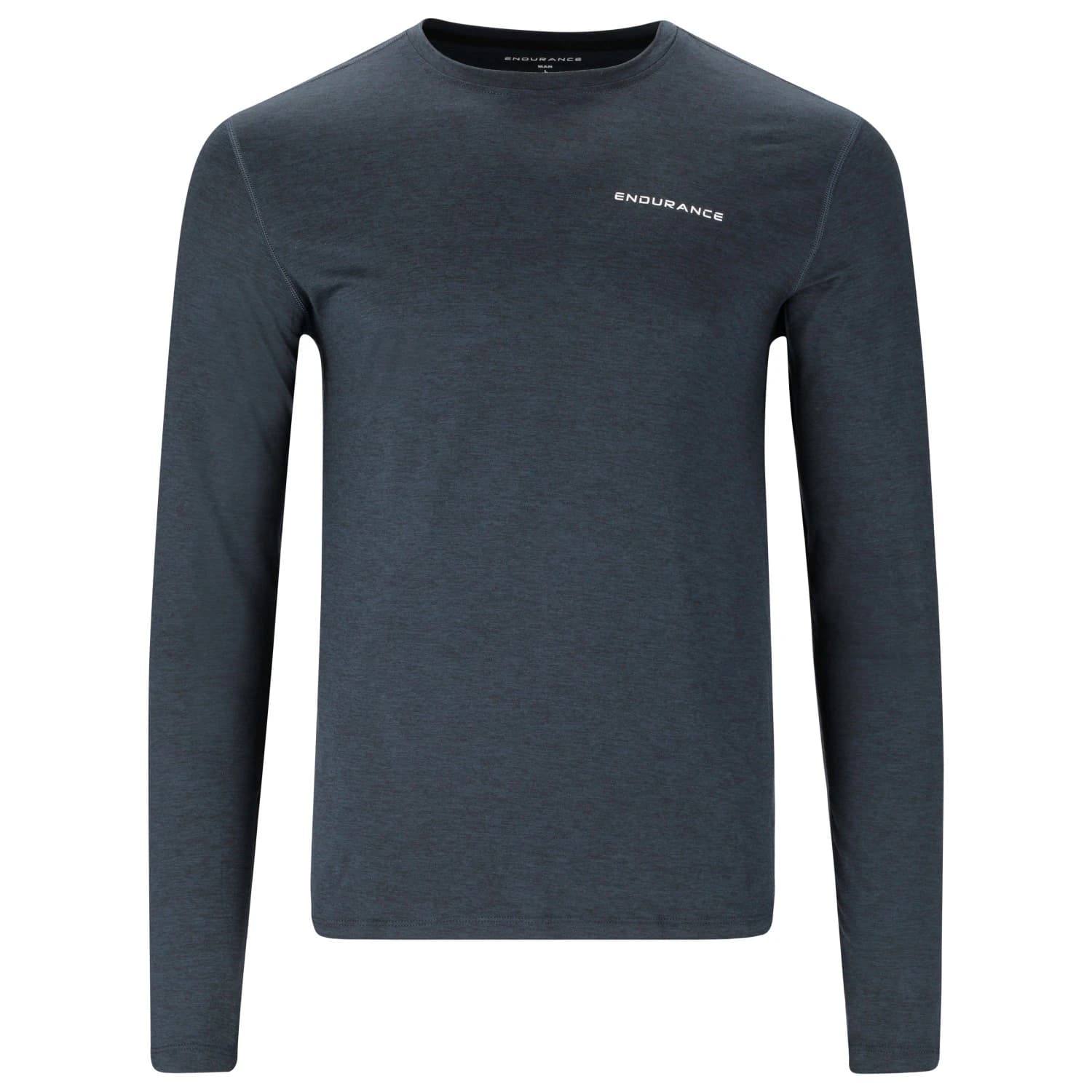 Мъжка спортна тениска ENDURANCE Abdon Melange L/S Tee Sport shirt - Black Melange