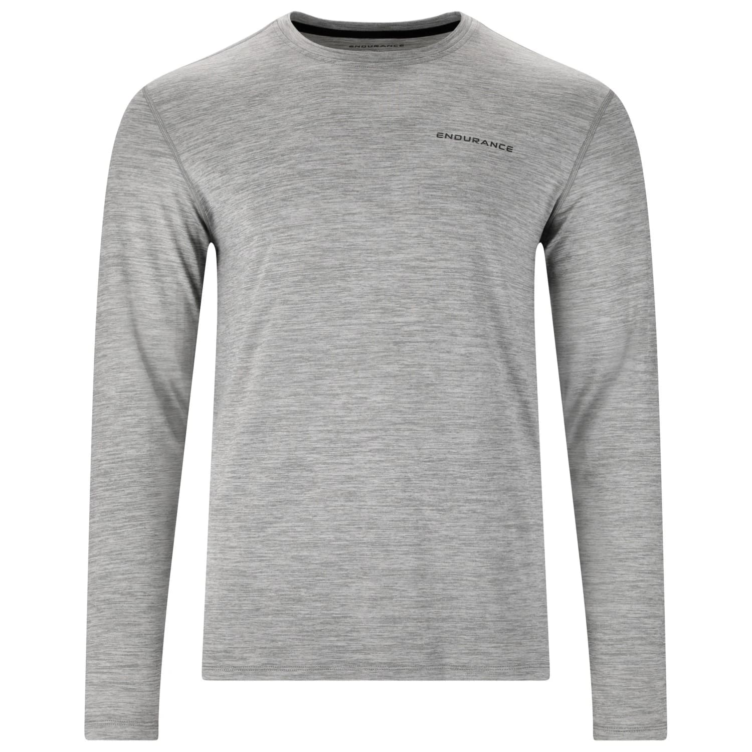 Мъжка спортна тениска ENDURANCE Abdon Melange L/S Tee Sport shirt - Light Grey Melange