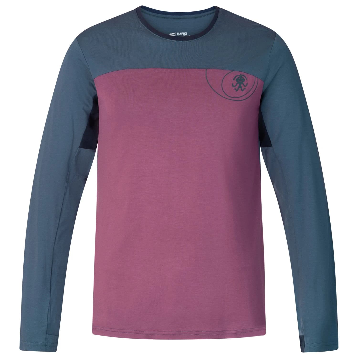 Мъжка блуза с дълъг ръкав Rafiki Pitone Sport shirt - Plum Wine / Orion Blue