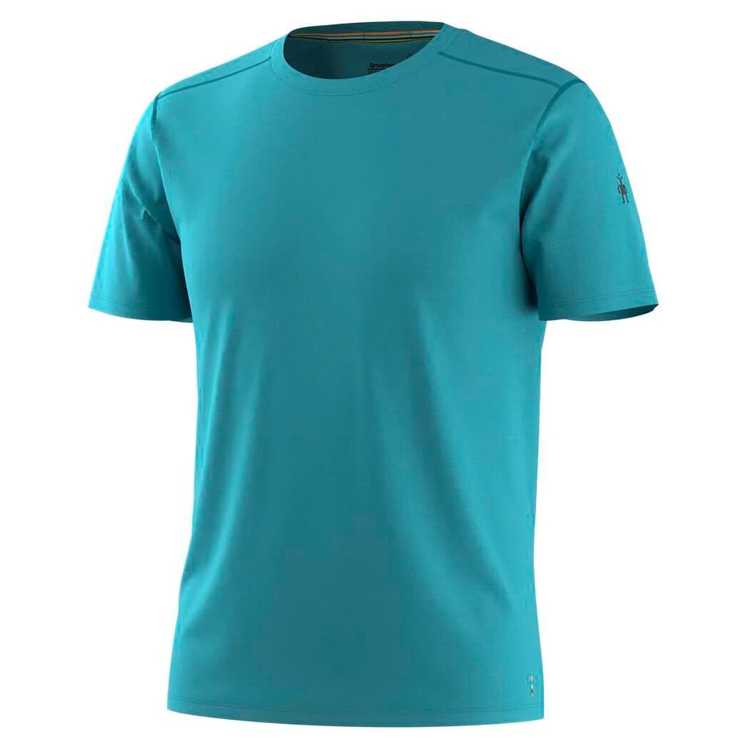 Мъжка мериносова блуза Smartwool Merino Tee Boxed Merino shirt - Mineral Blue