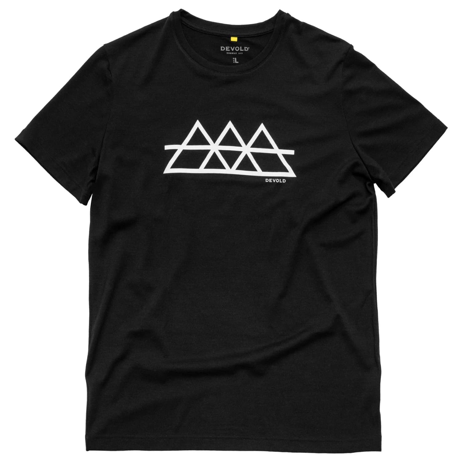 Мъжка мериносова блуза Devold Classic Triple Tee Merino shirt - Black