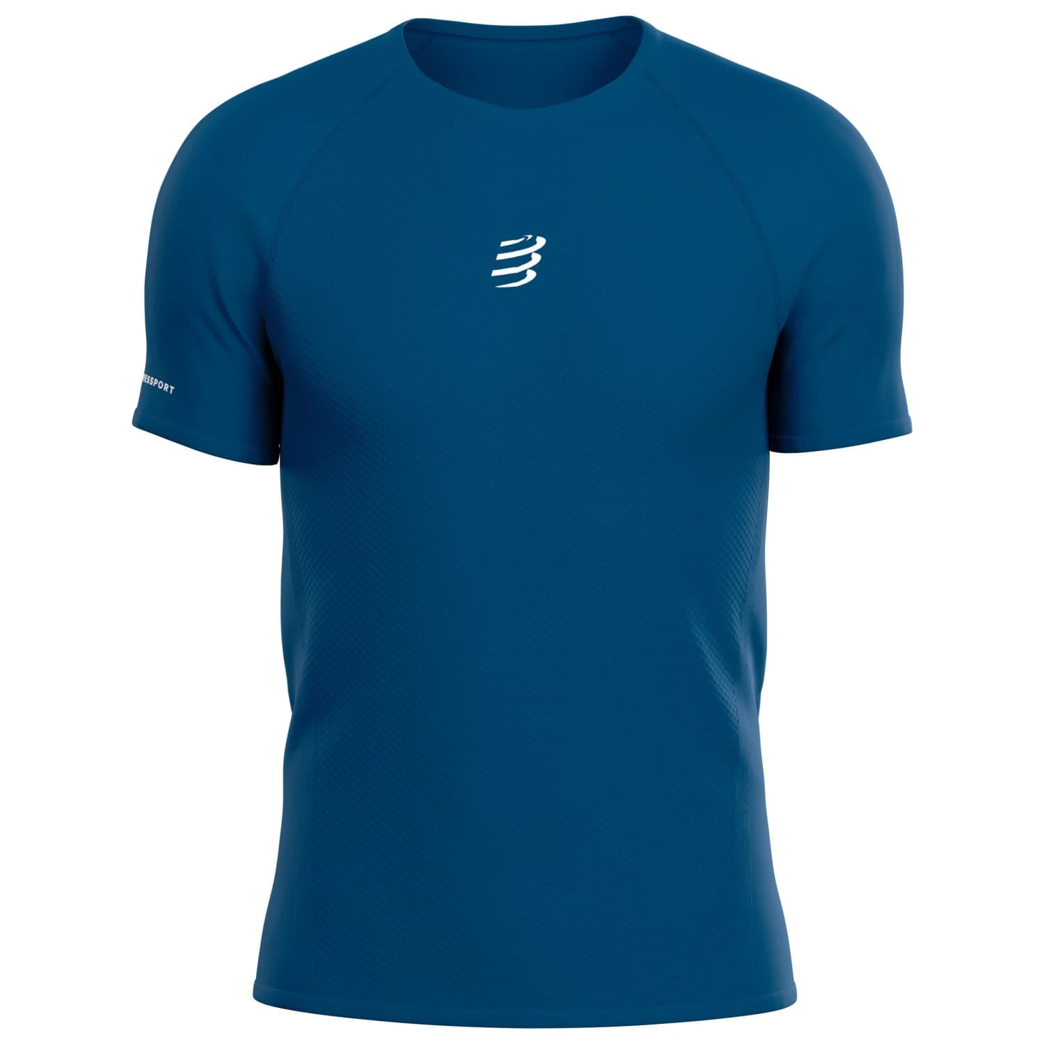 Мъжка тениска Compressport Trail Racing S/S T-Shirt Running shirt - Blue Saphire / Reflective White