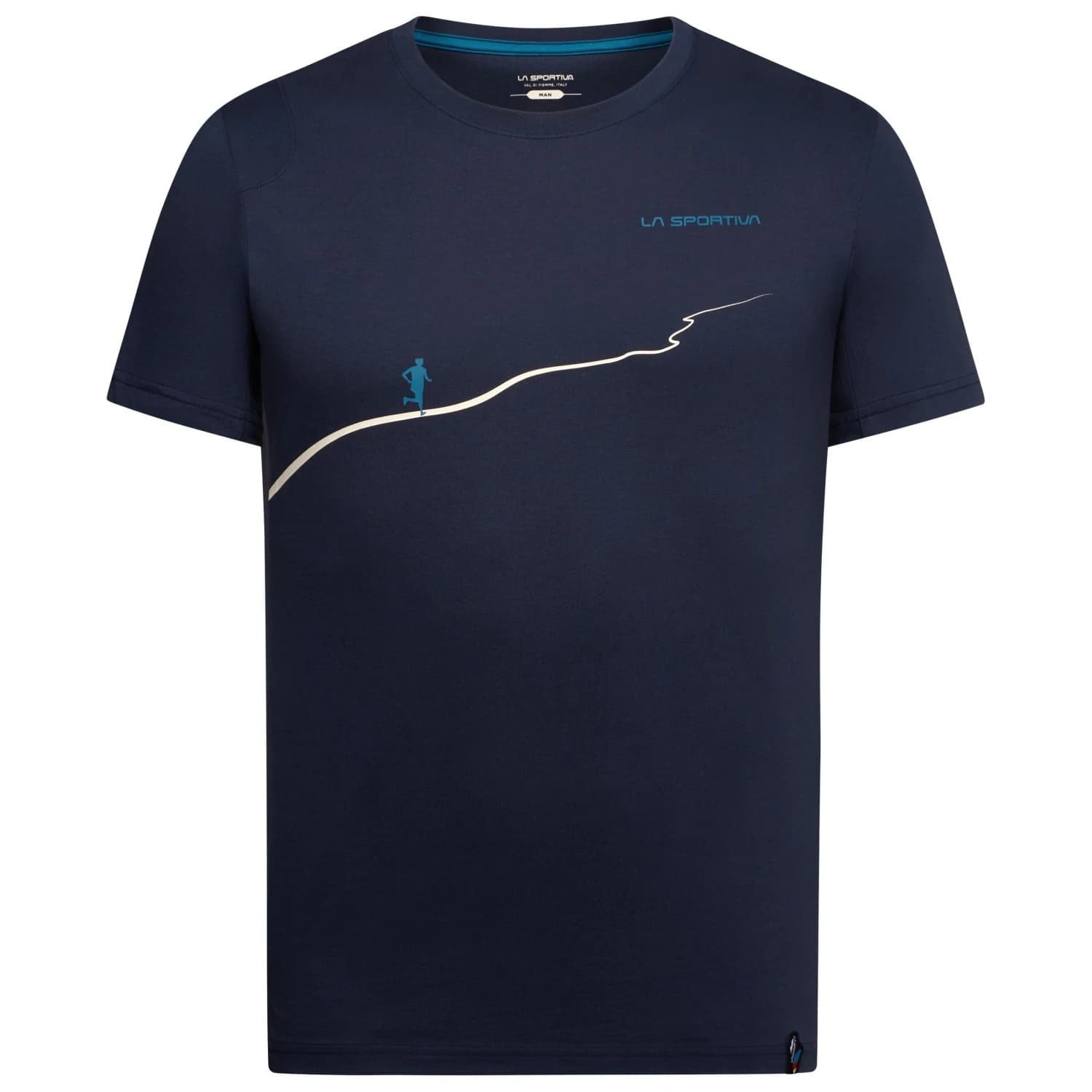Мъжка тениска La sportiva Trail T-Shirt - Night Sky / Chalk