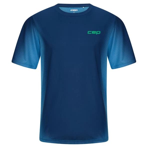 Мъжка тениска CEP Run Shirt Short Sleeve Running shirt - Dark Blue / Fade