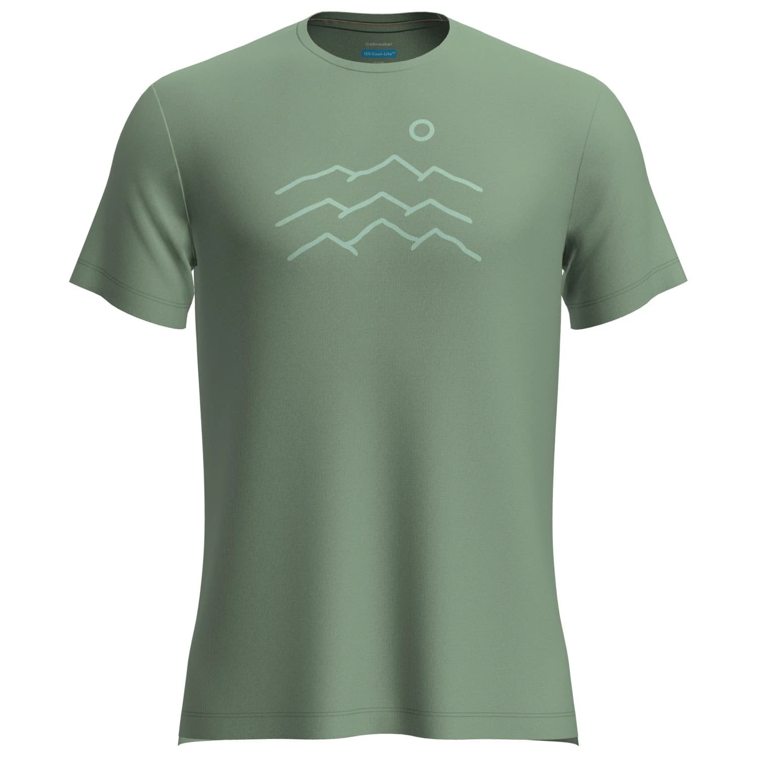 Мъжка мериносова блуза Icebreaker Merino 125 Cool-Lite Sphere S/S Across Merino shirt - Seaglass