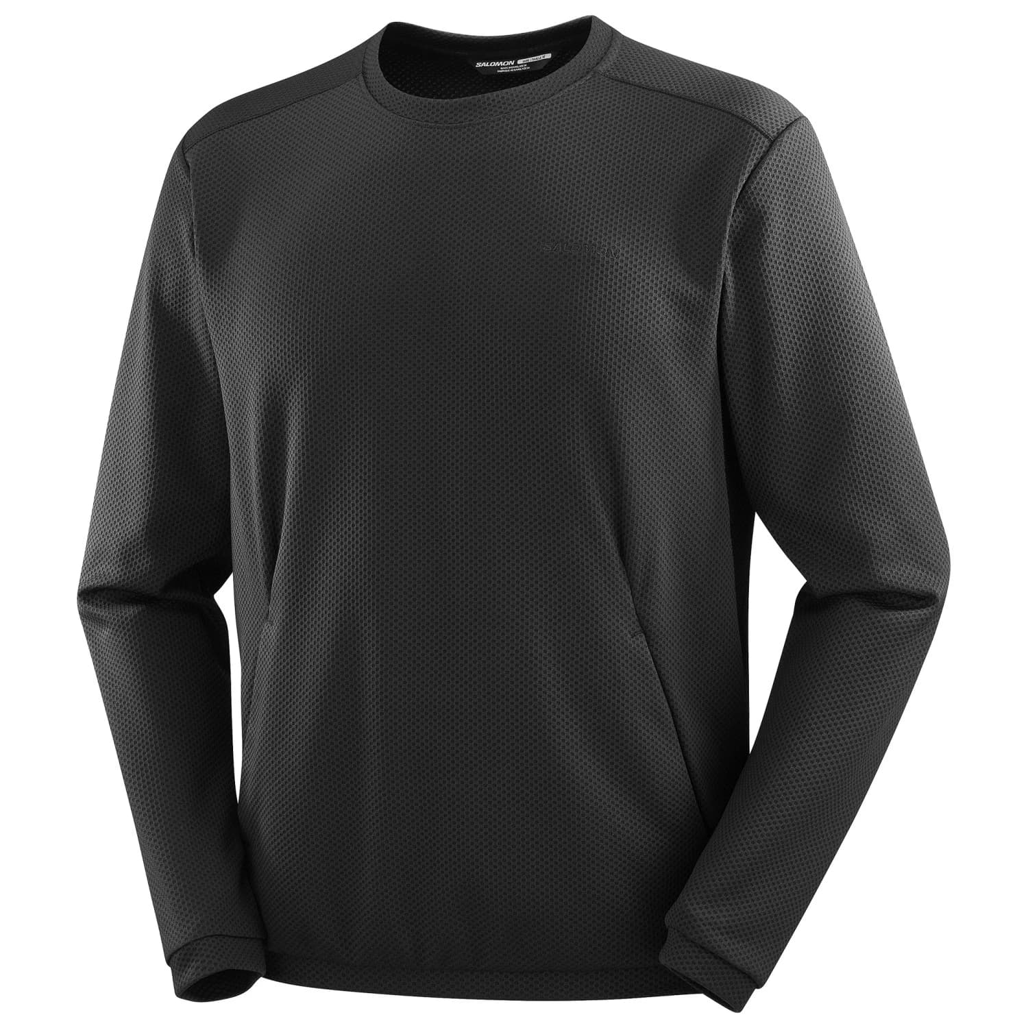 Мъжка блуза с дълъг ръкав Salomon Motomesh Fleece jumper - Deep Black